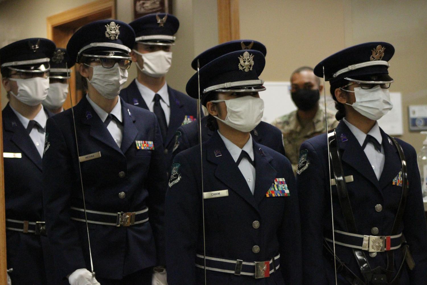 AFJROTC+Performs+for+McConnells+Honor+Guard%28Photos+by+Frani+Medina%29