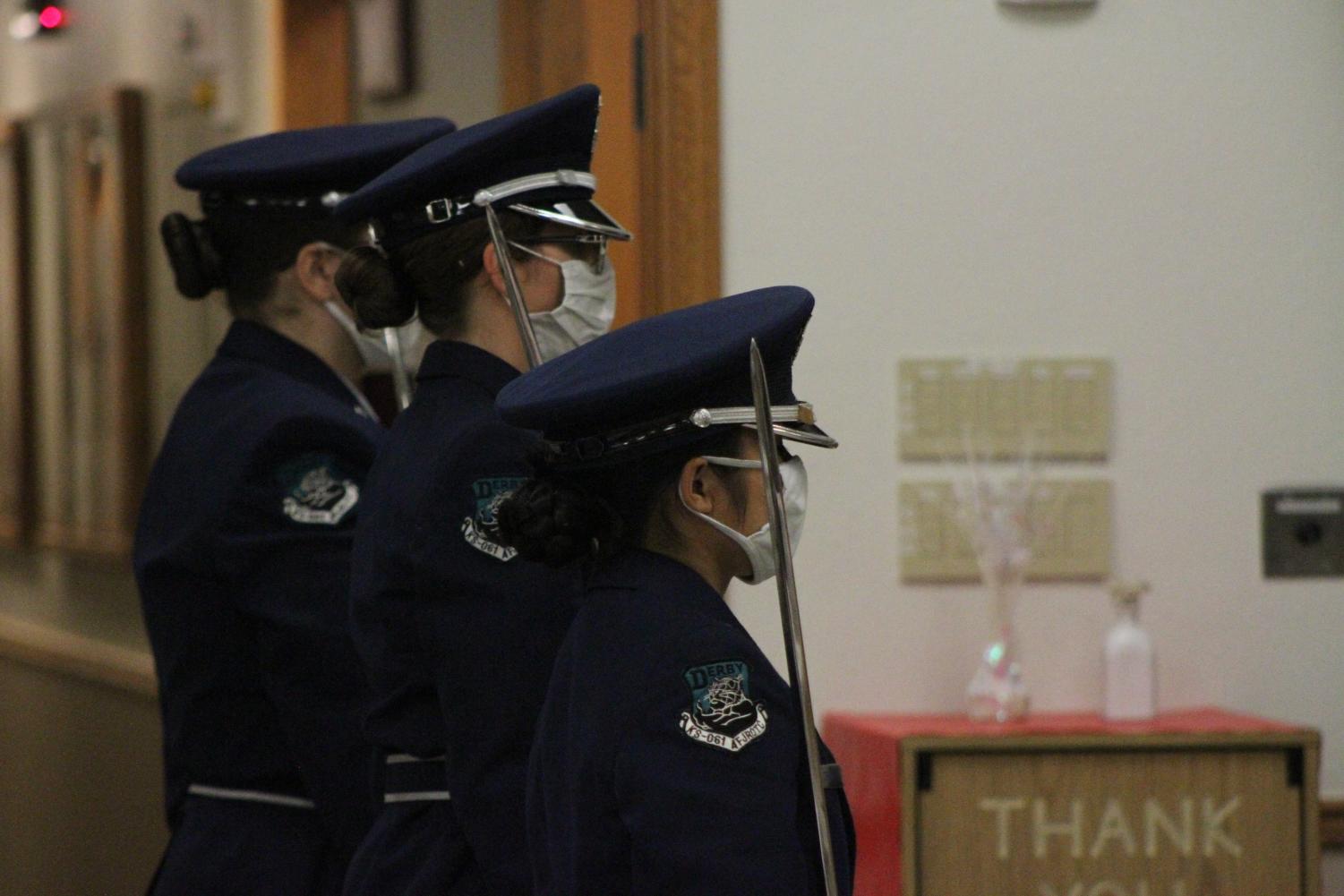 AFJROTC+Performs+for+McConnells+Honor+Guard%28Photos+by+Frani+Medina%29