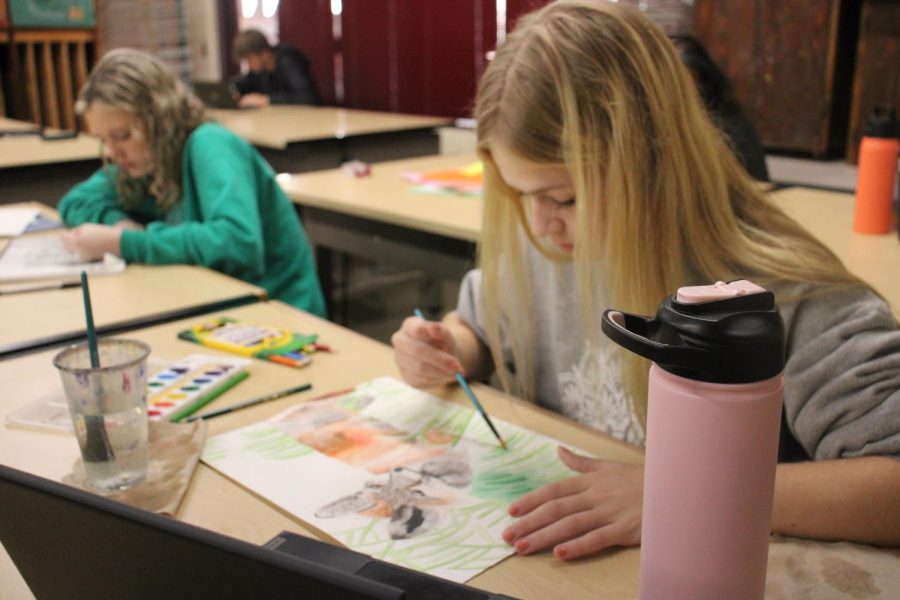 Drawing and painting fundamentals 10/7 (Photos by Alyssa Lai)