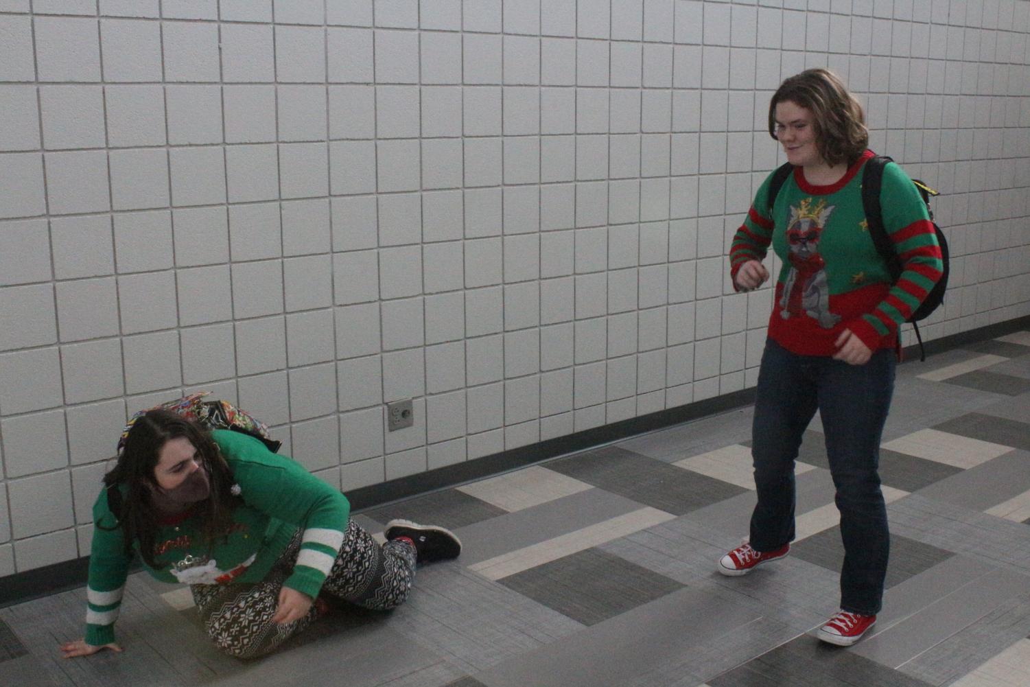 Students act as bullies (photos by Jewel Hardin)