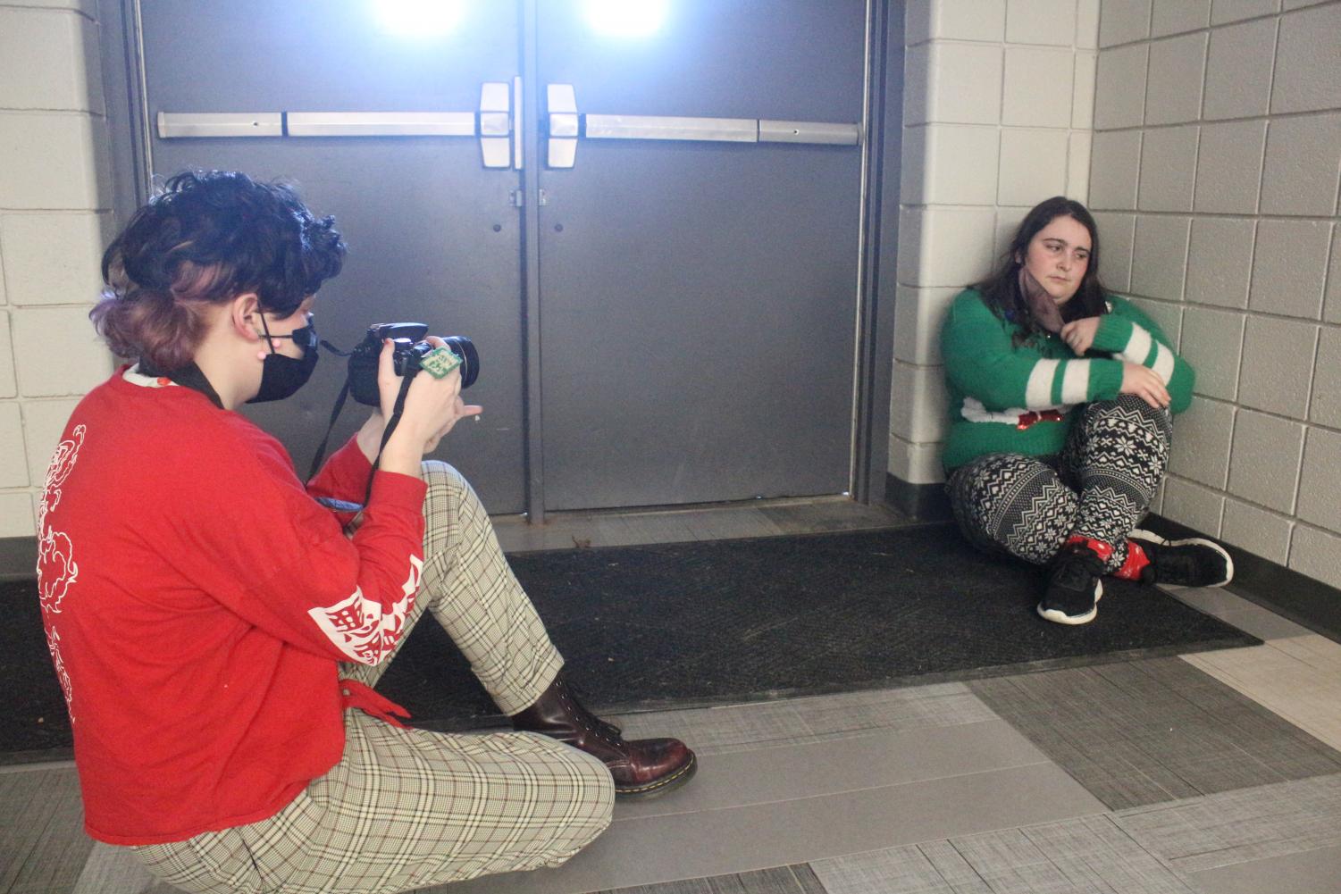 Students act as bullies (photos by Jewel Hardin)