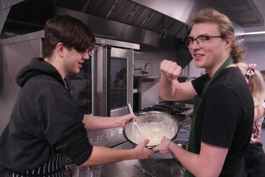 Culinary makes pancakes from scratch (photos by Jewel Hardin)
