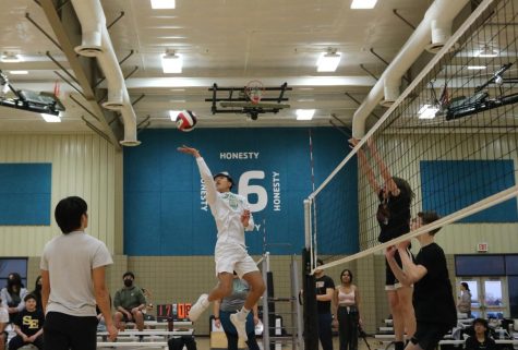 Boys volleyball first scrimmage with Southeast (photos by Alyssa Lai)