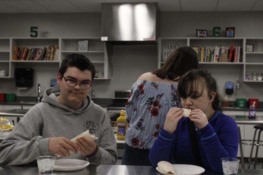 Making sandwiches in culinary (Photos by Laurisa Rooney)