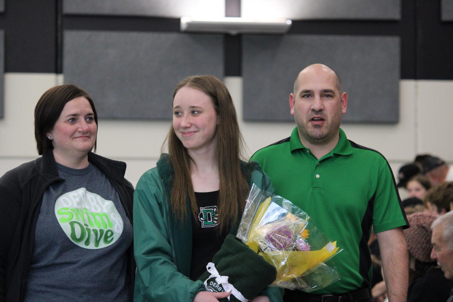 Senior night girls swim (Photos by Alyssa Lai)