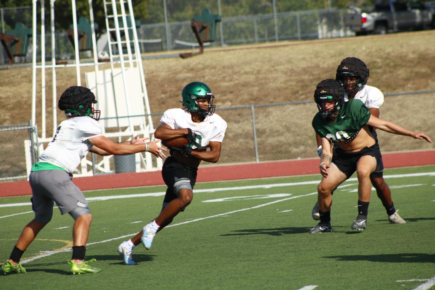 Football practice (Photos by Gavin Chadwick)