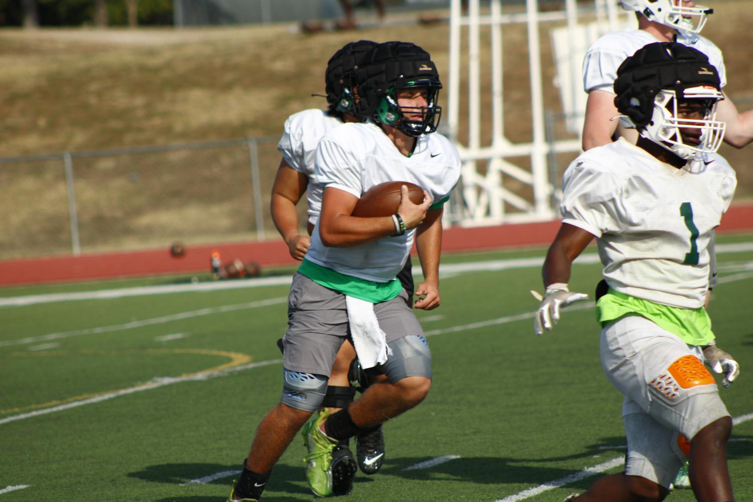 Football practice (Photos by Gavin Chadwick)