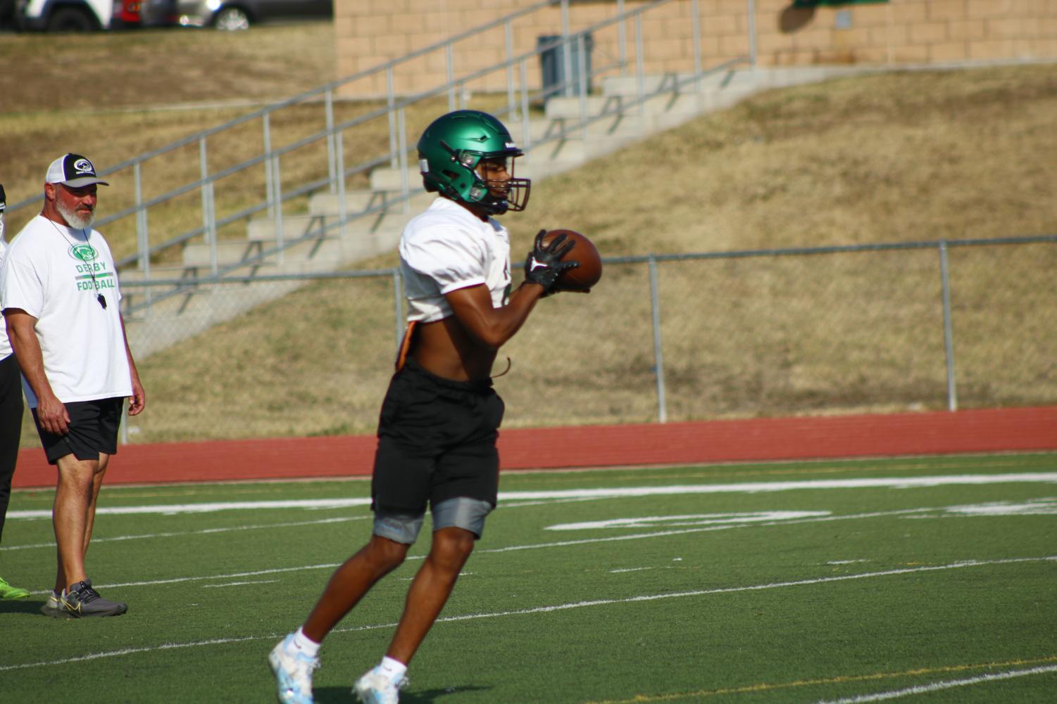 Football practice (Photos by Gavin Chadwick)