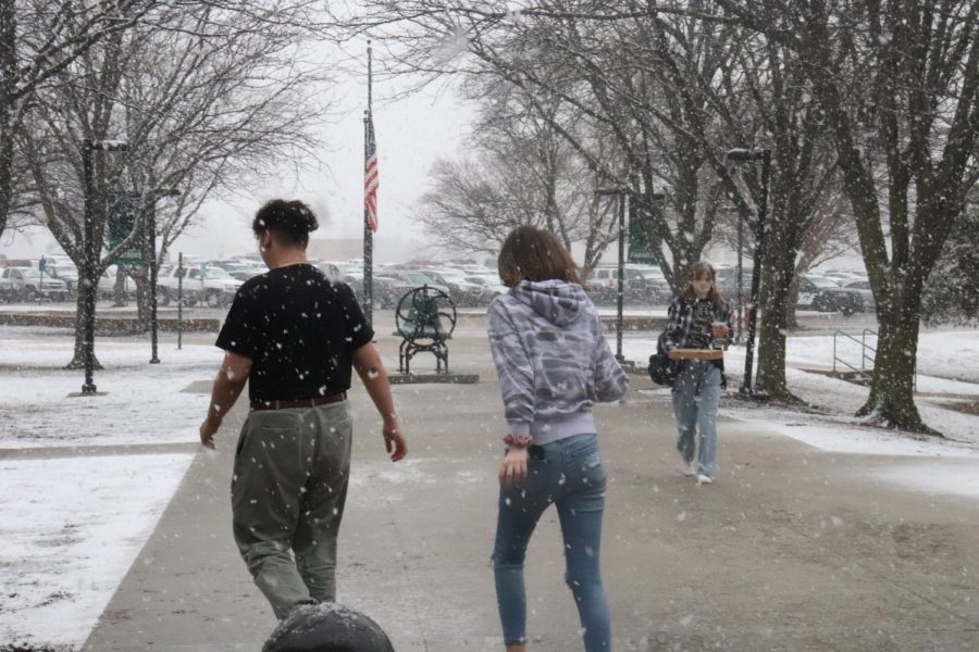 Snowy day at school (Photos by Alexis King)
