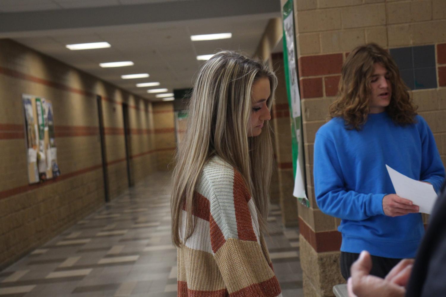 Senior checkouts (Photos by Luis Lozano)