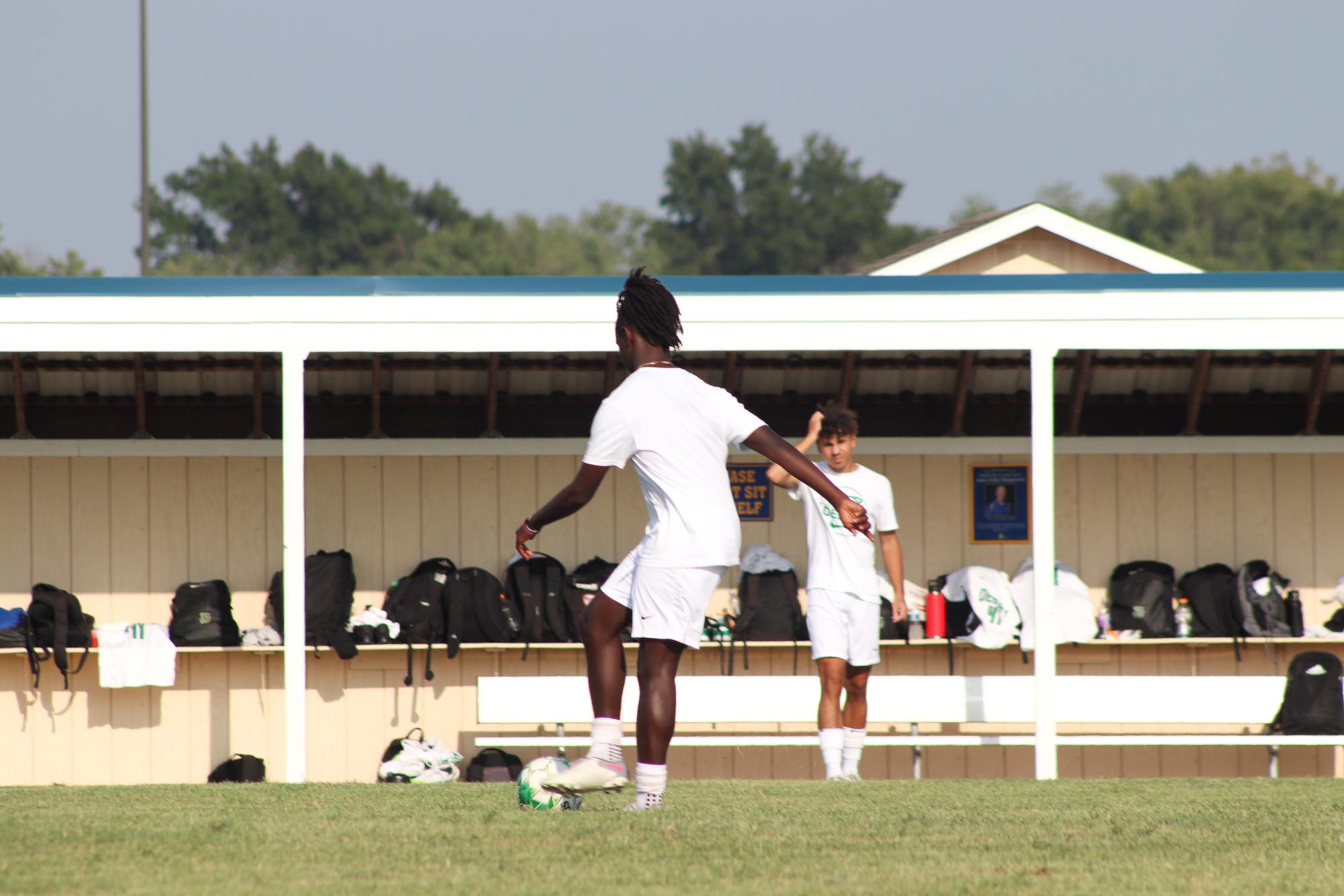 Varsity+boys+soccer+vs.+NorthWest+%28Photos+by+Ava+Mbawuike%29