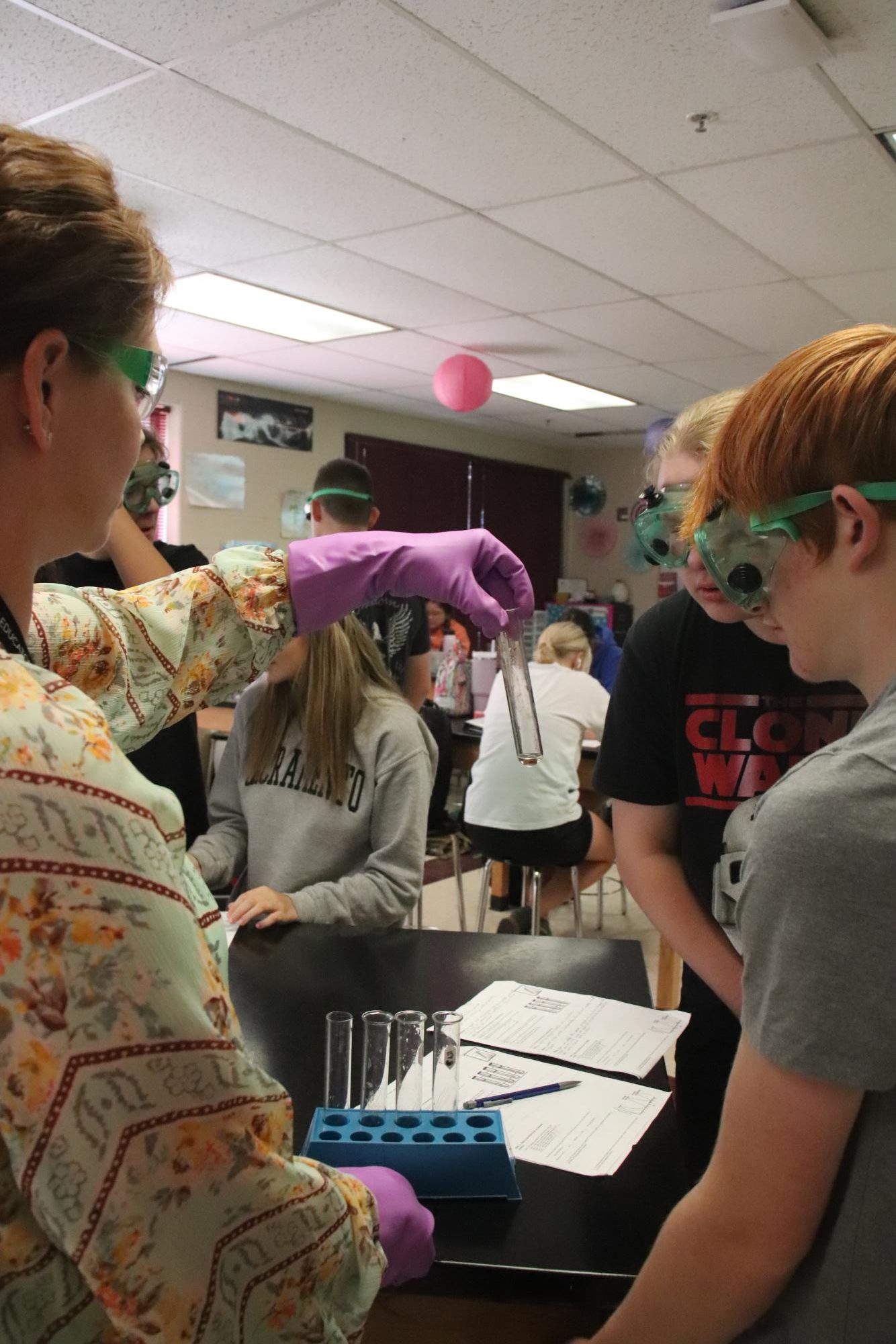 Enzyme lab (Photos by Delainey Stephenson)