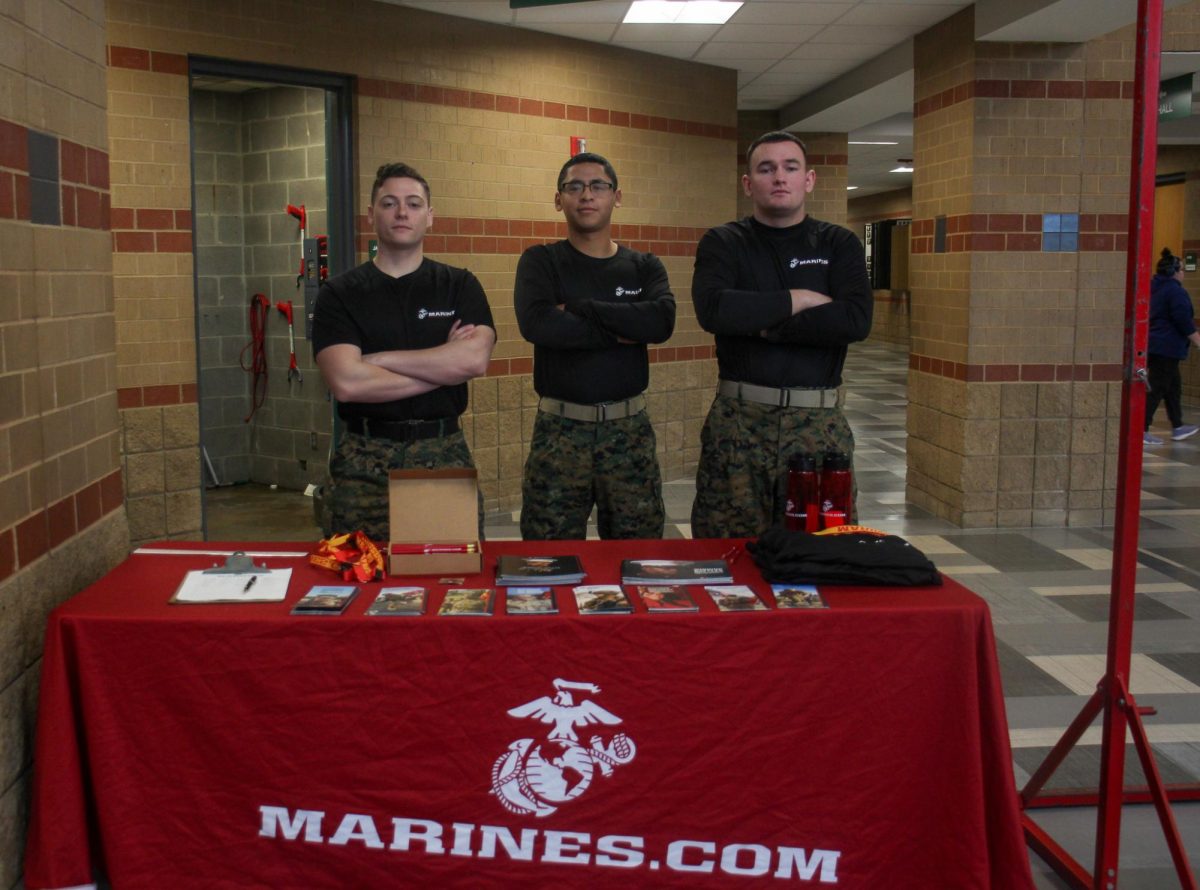 Marines visit DHS (Photos by Delainey Stephenson)