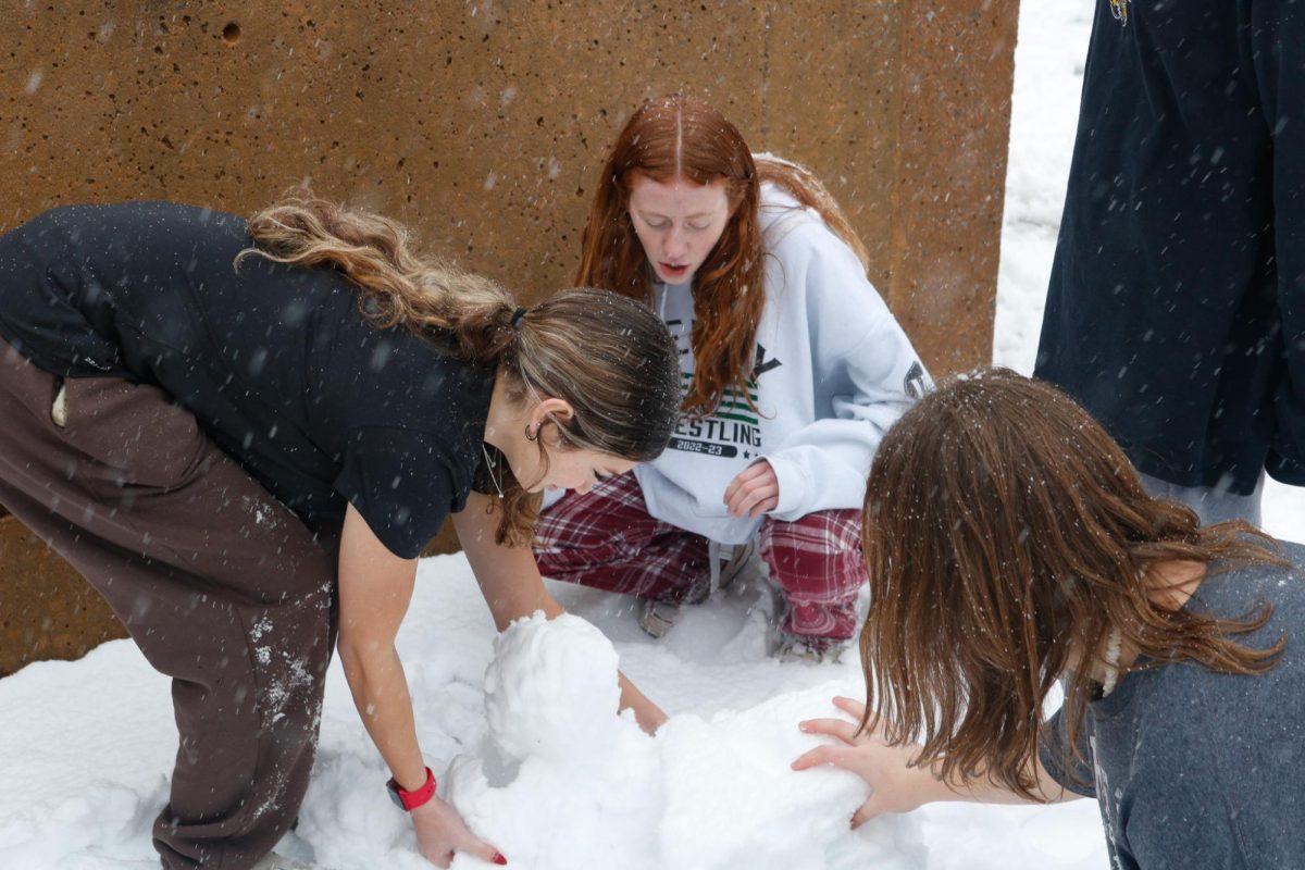 Students play in snow (Photos by Laurisa Rooney)