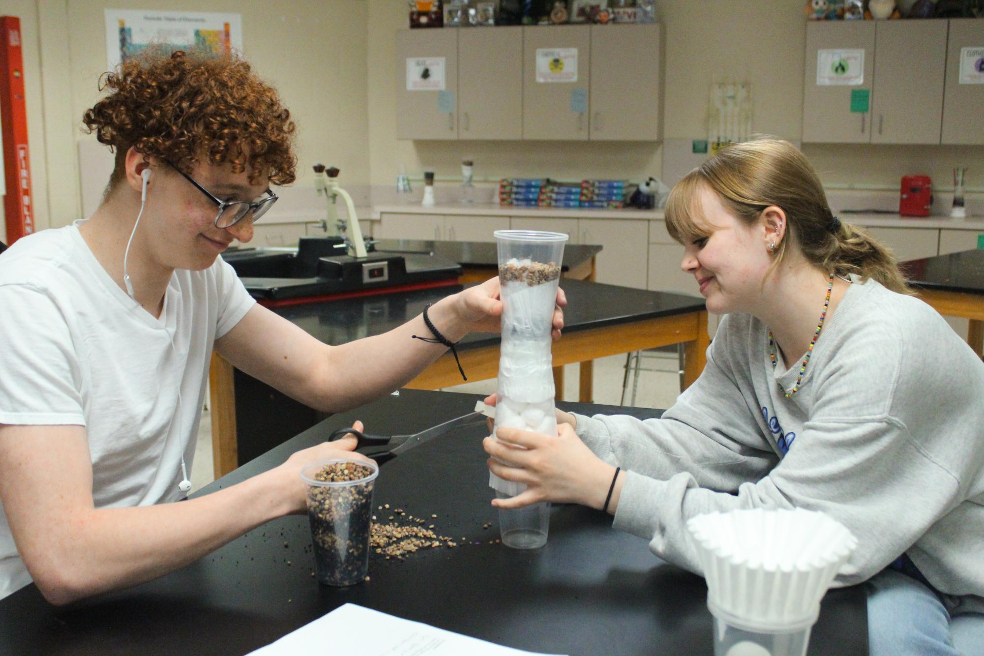 Students+Experiment+with+Water+Filters