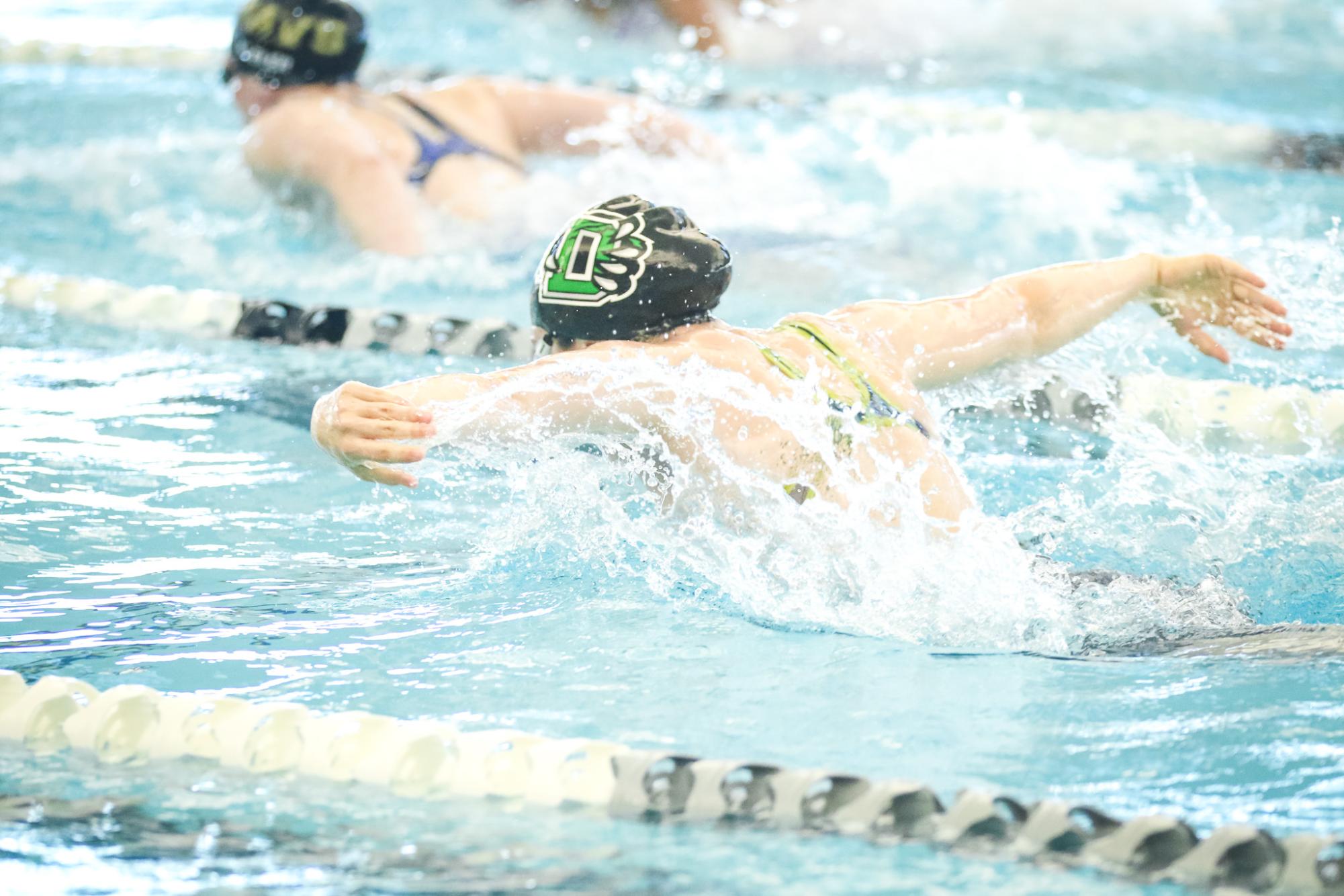 Girls league swim at Maize (Photos by Mikah Herzberg)