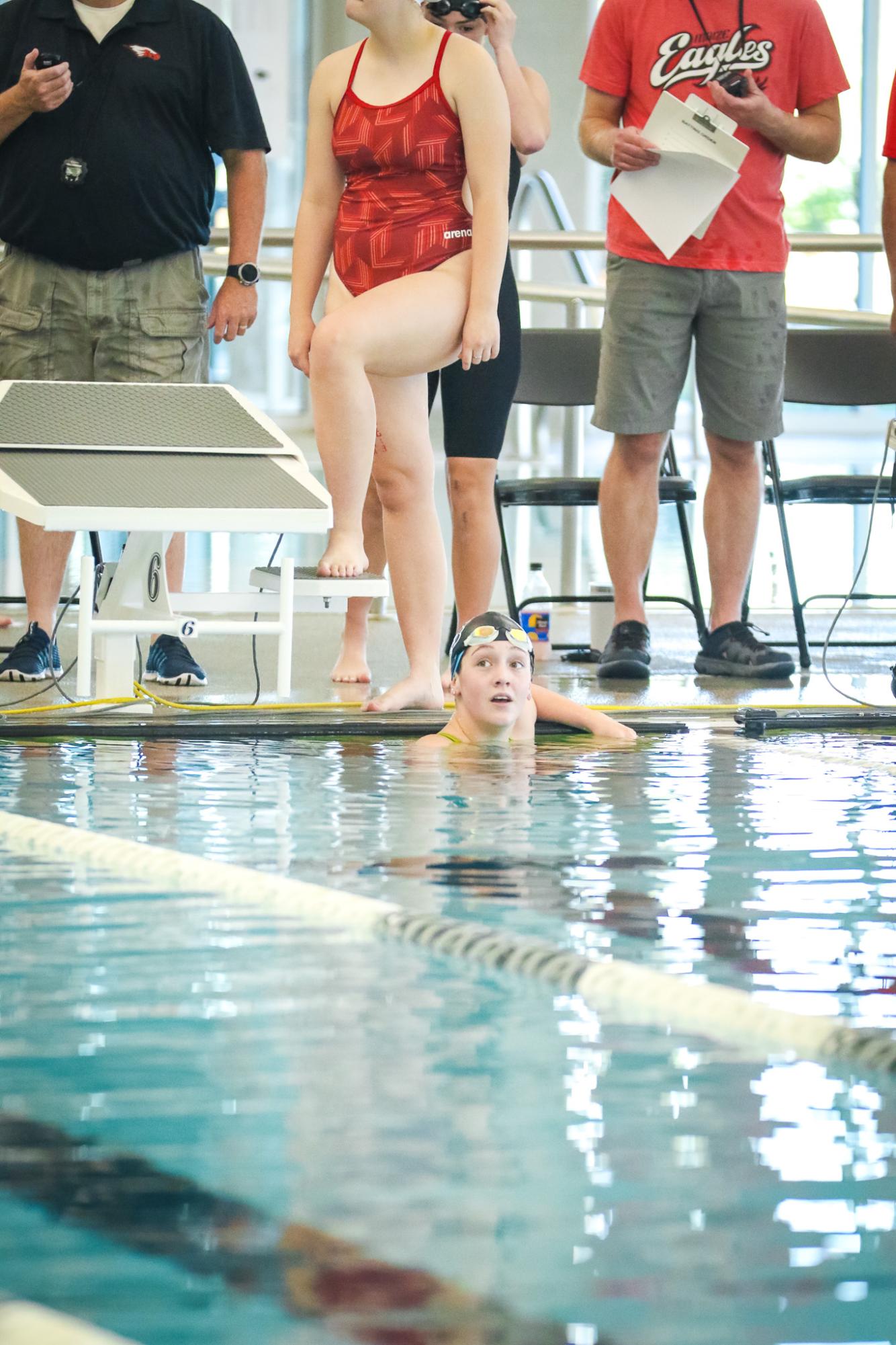 Girls league swim at Maize (Photos by Mikah Herzberg)