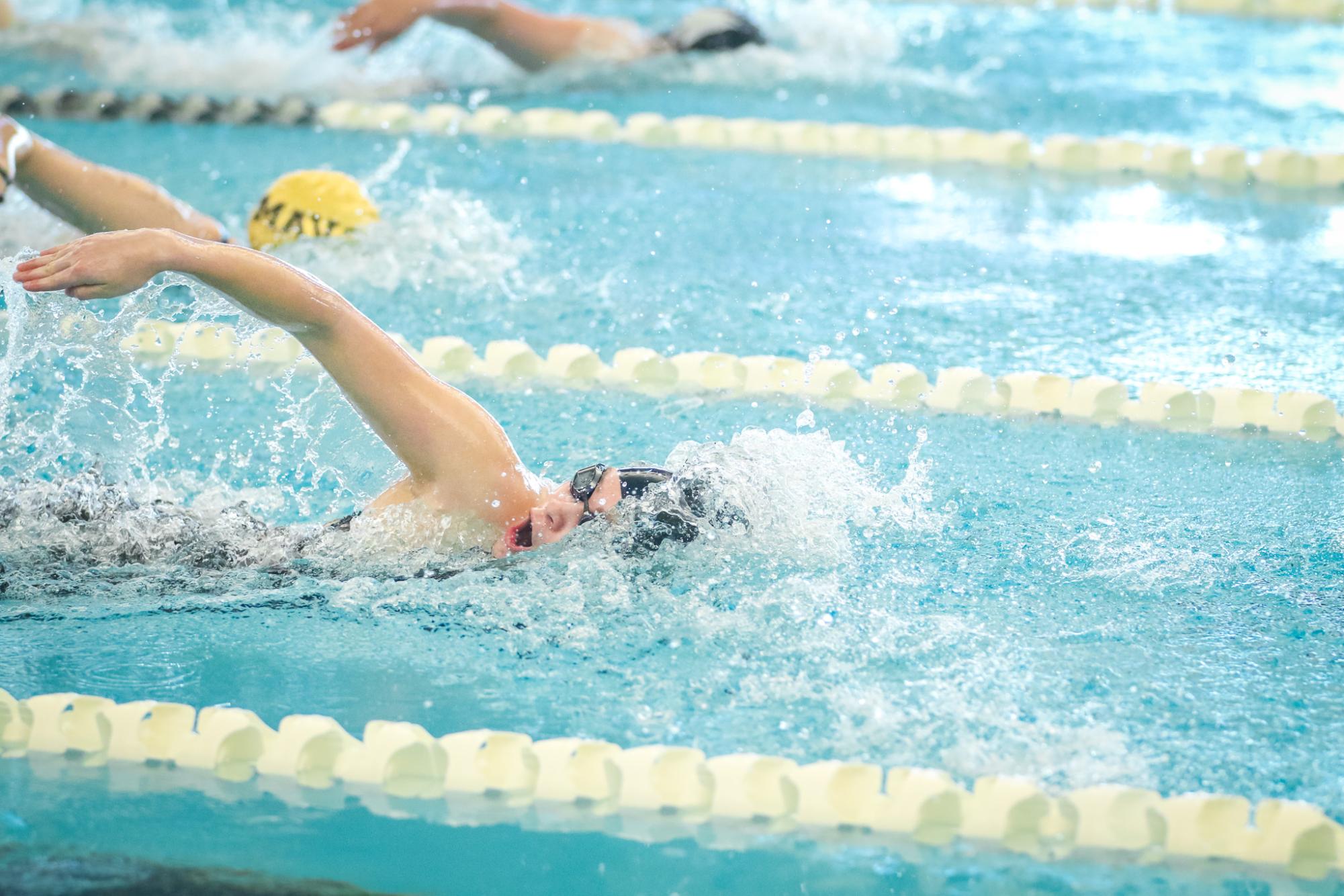 Girls league swim at Maize (Photos by Mikah Herzberg)