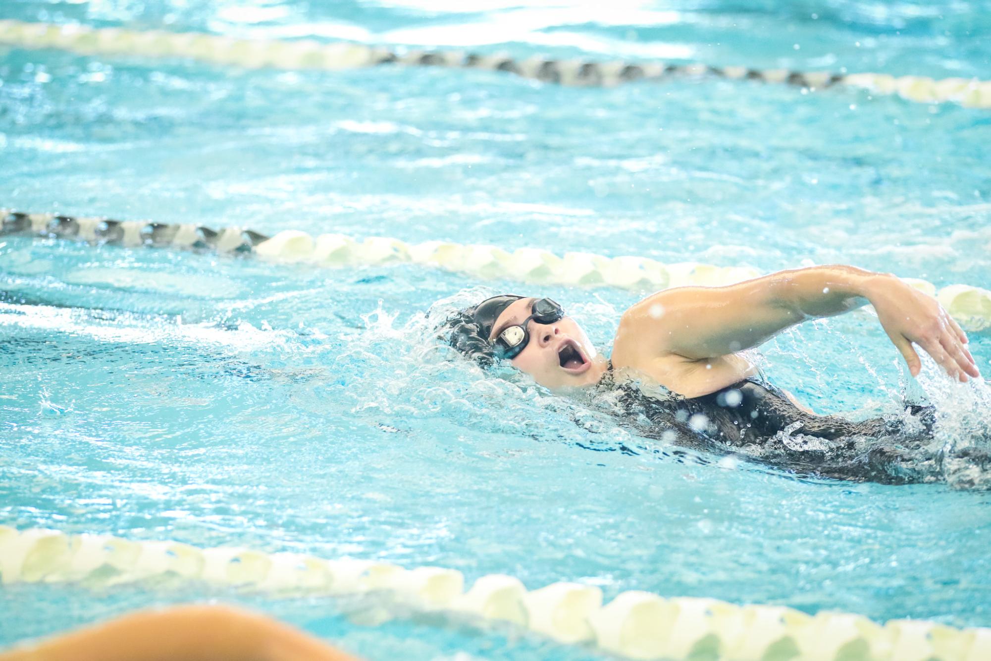 Girls league swim at Maize (Photos by Mikah Herzberg)