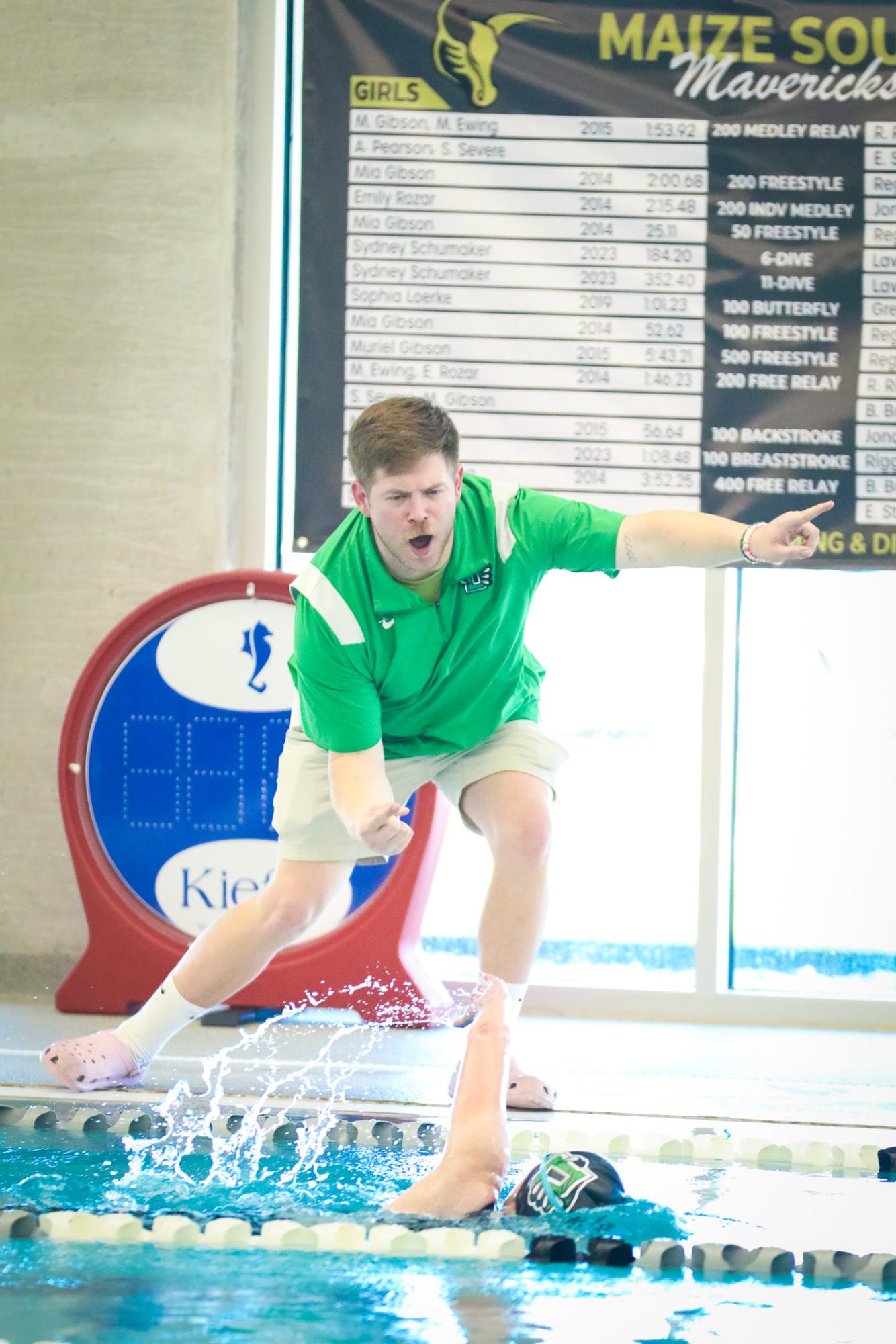 Girls league swim at Maize (Photos by Mikah Herzberg)