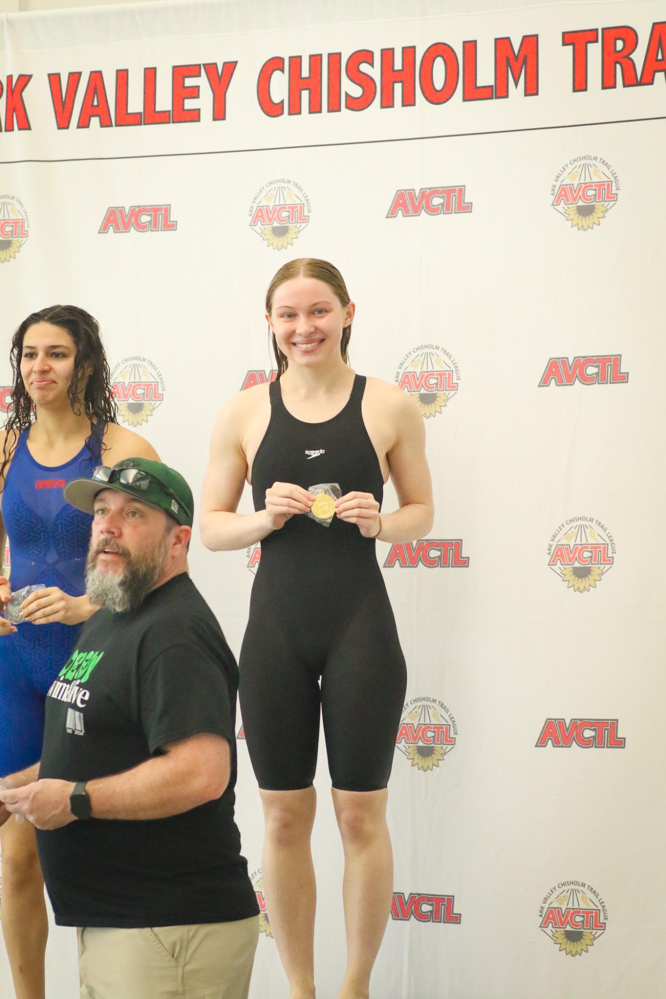 Girls league swim at Maize (Photos by Mikah Herzberg)