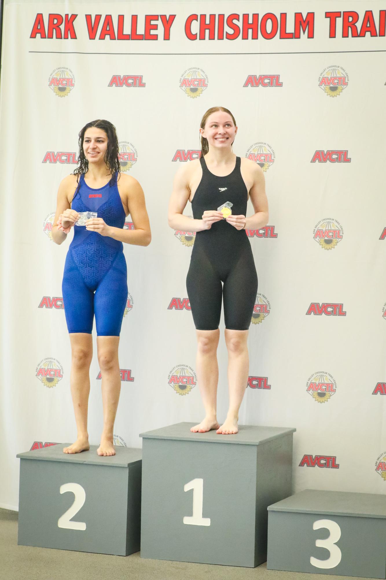 Girls league swim at Maize (Photos by Mikah Herzberg)