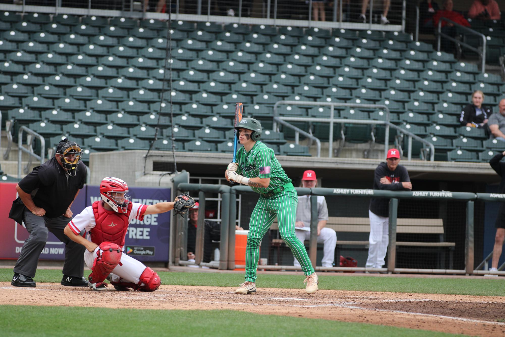 Baseball at Riverfront Stadium by Arabella Hounschell