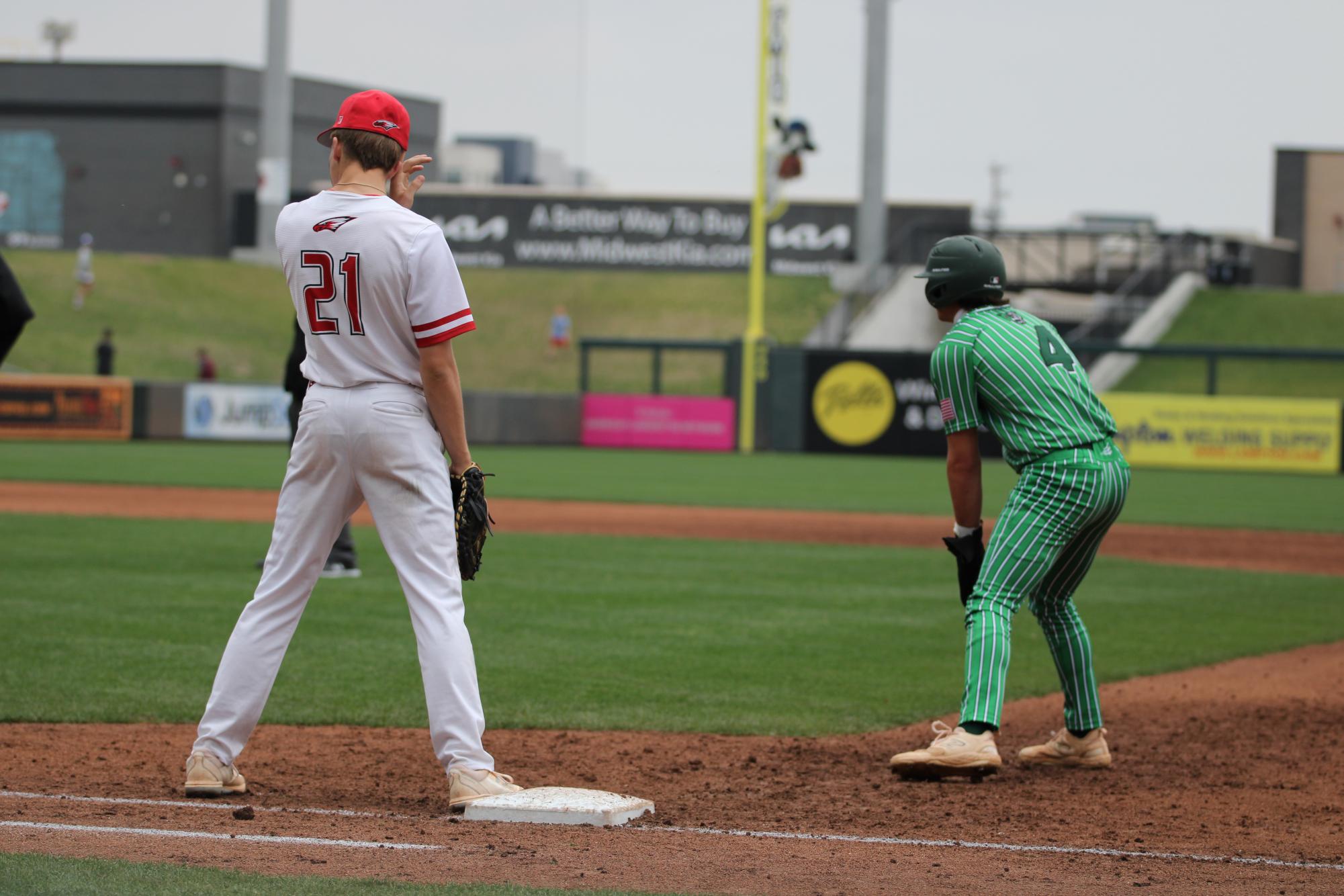 Baseball at Riverfront Stadium by Arabella Hounschell