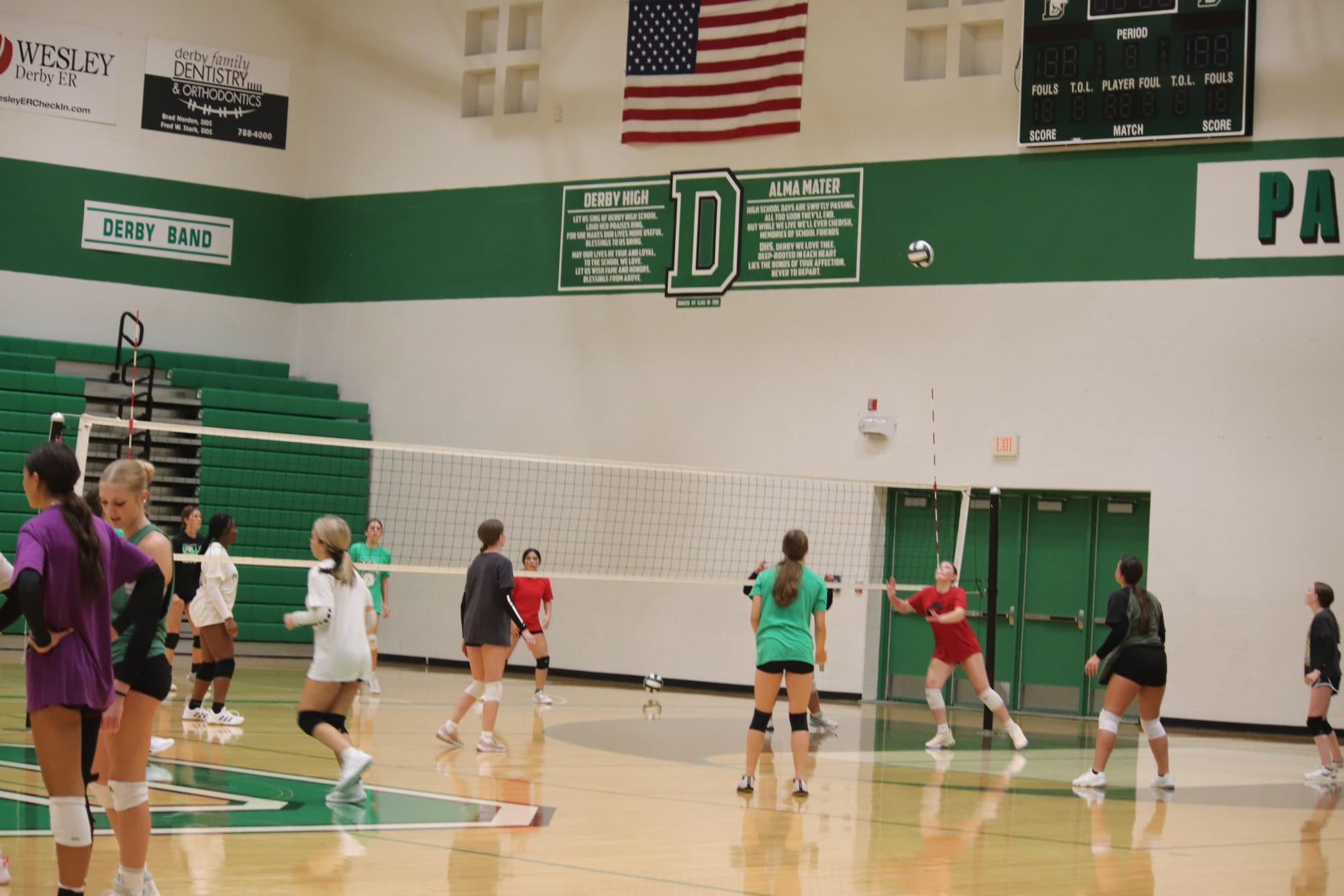 Volleyball practice (Photos by Kallie Picou)