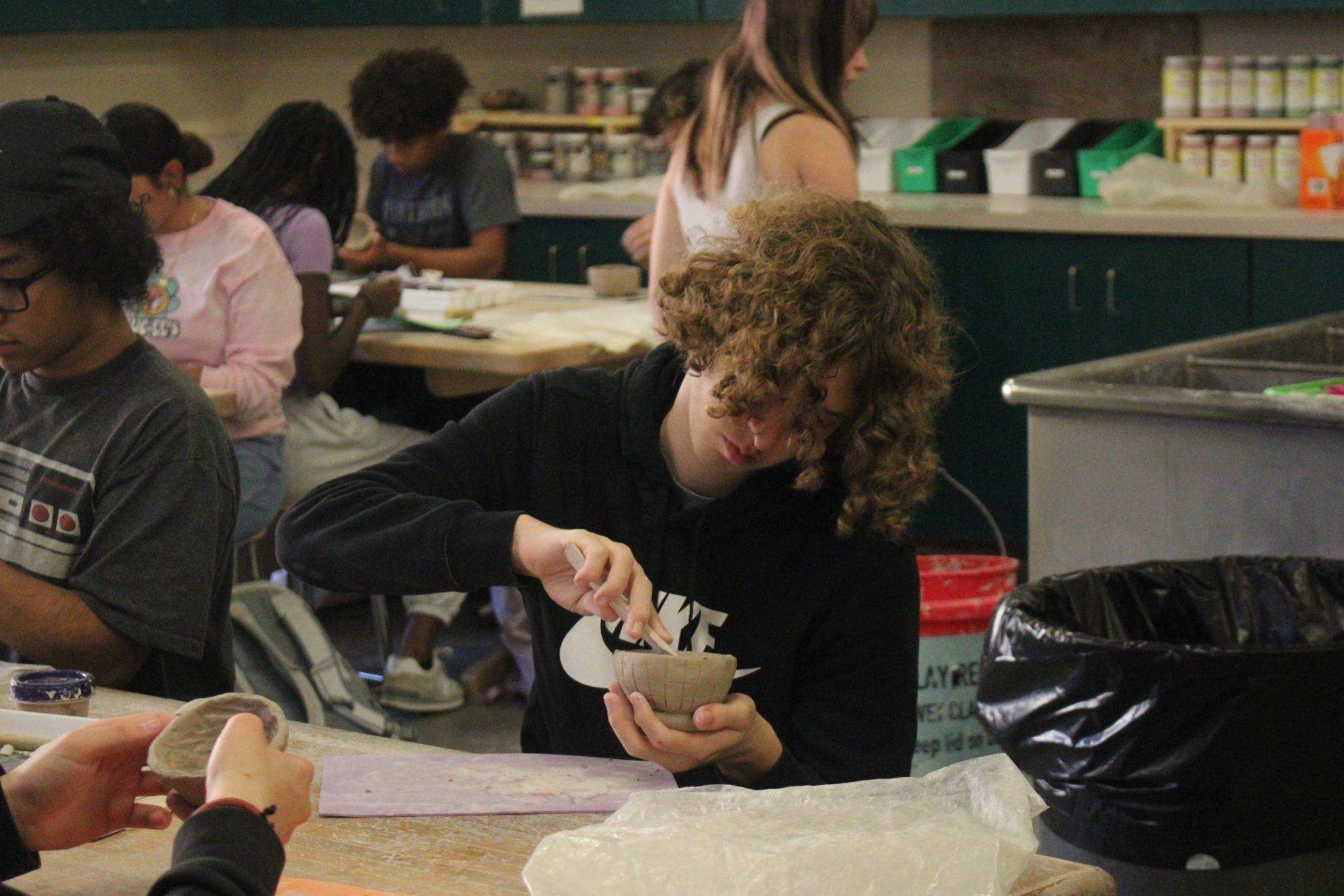 Clay class (Photos By Ella Davidson)