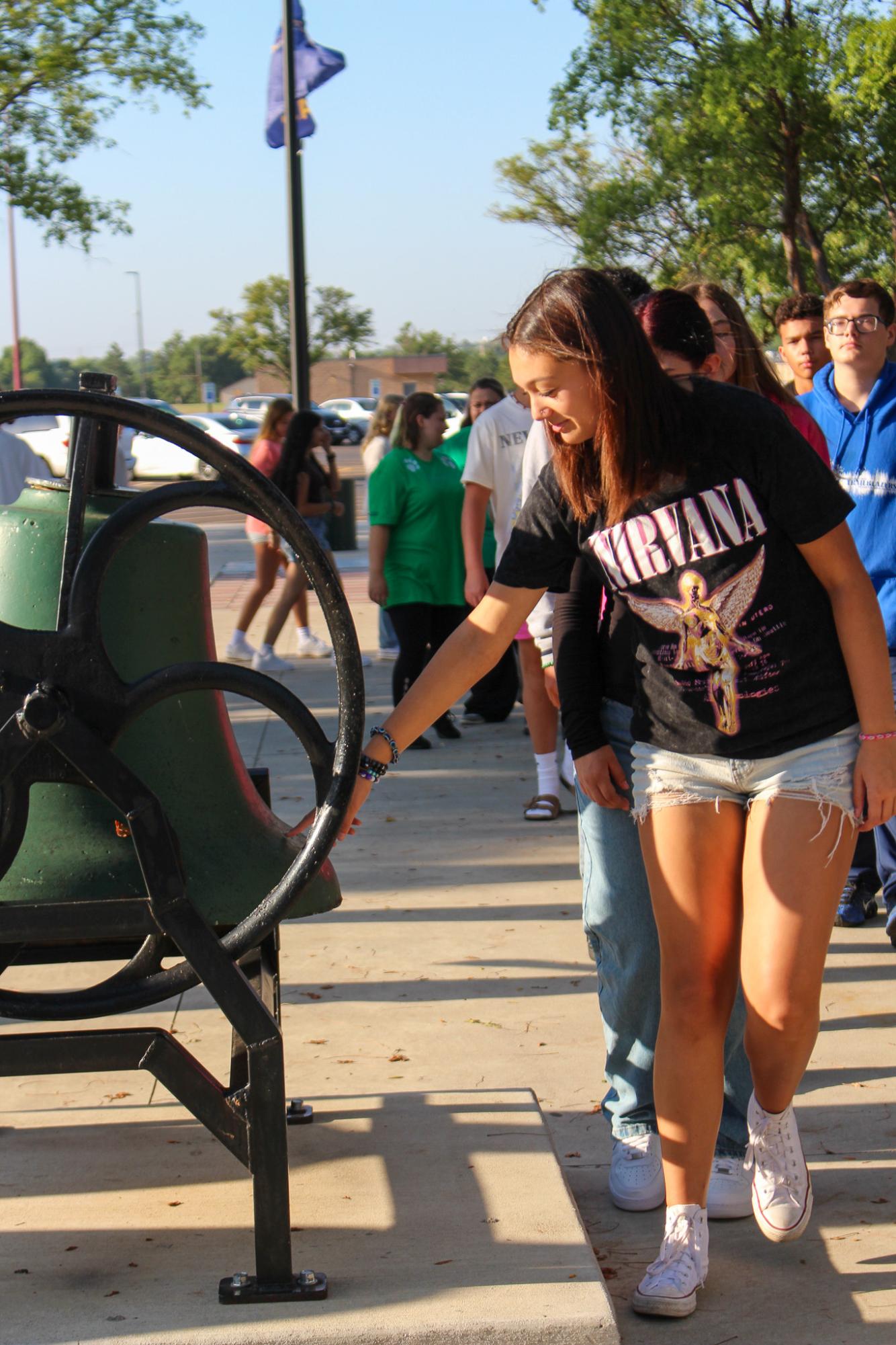 New student first day (Photos by Delainey Stephenson)