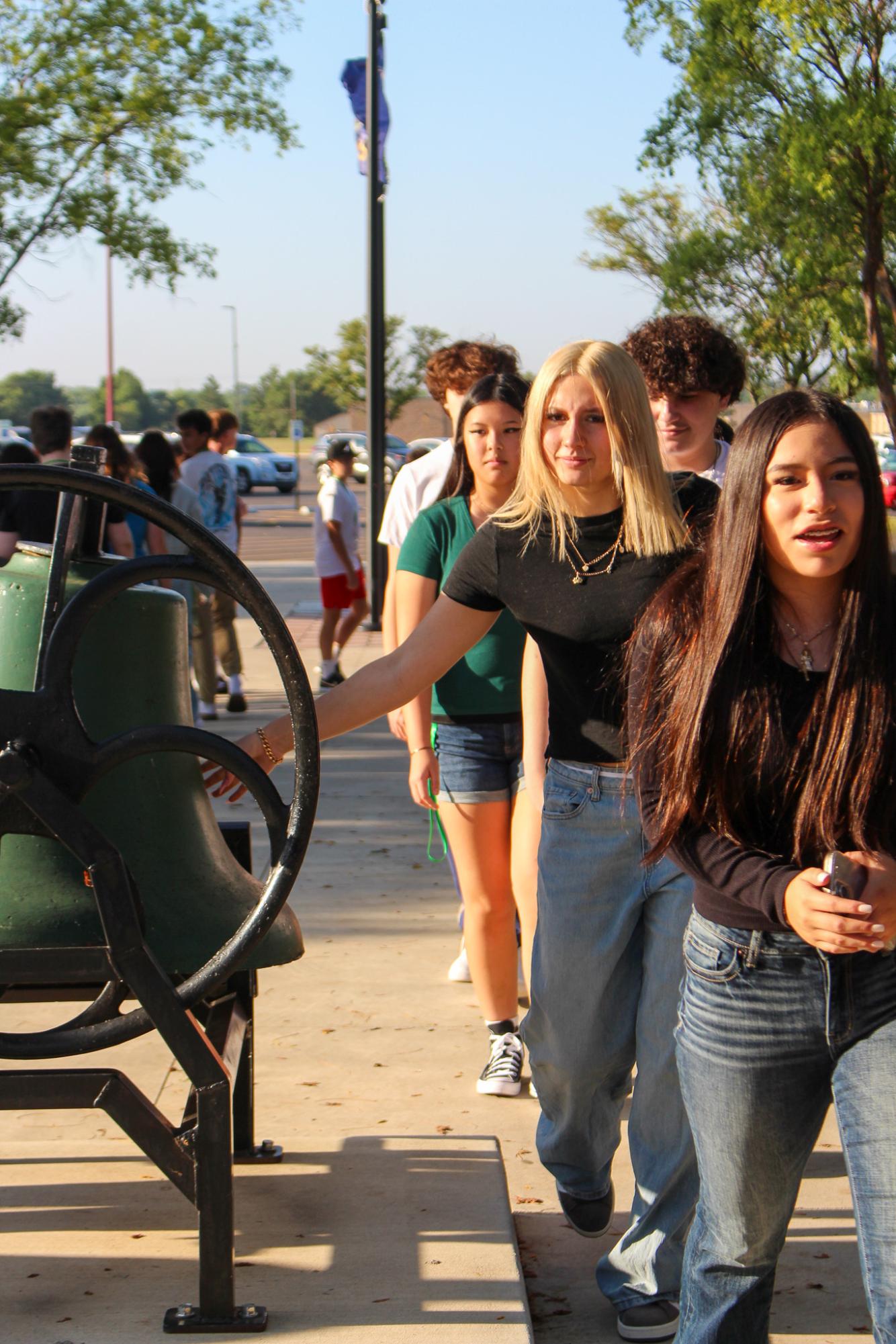 New student first day (Photos by Delainey Stephenson)