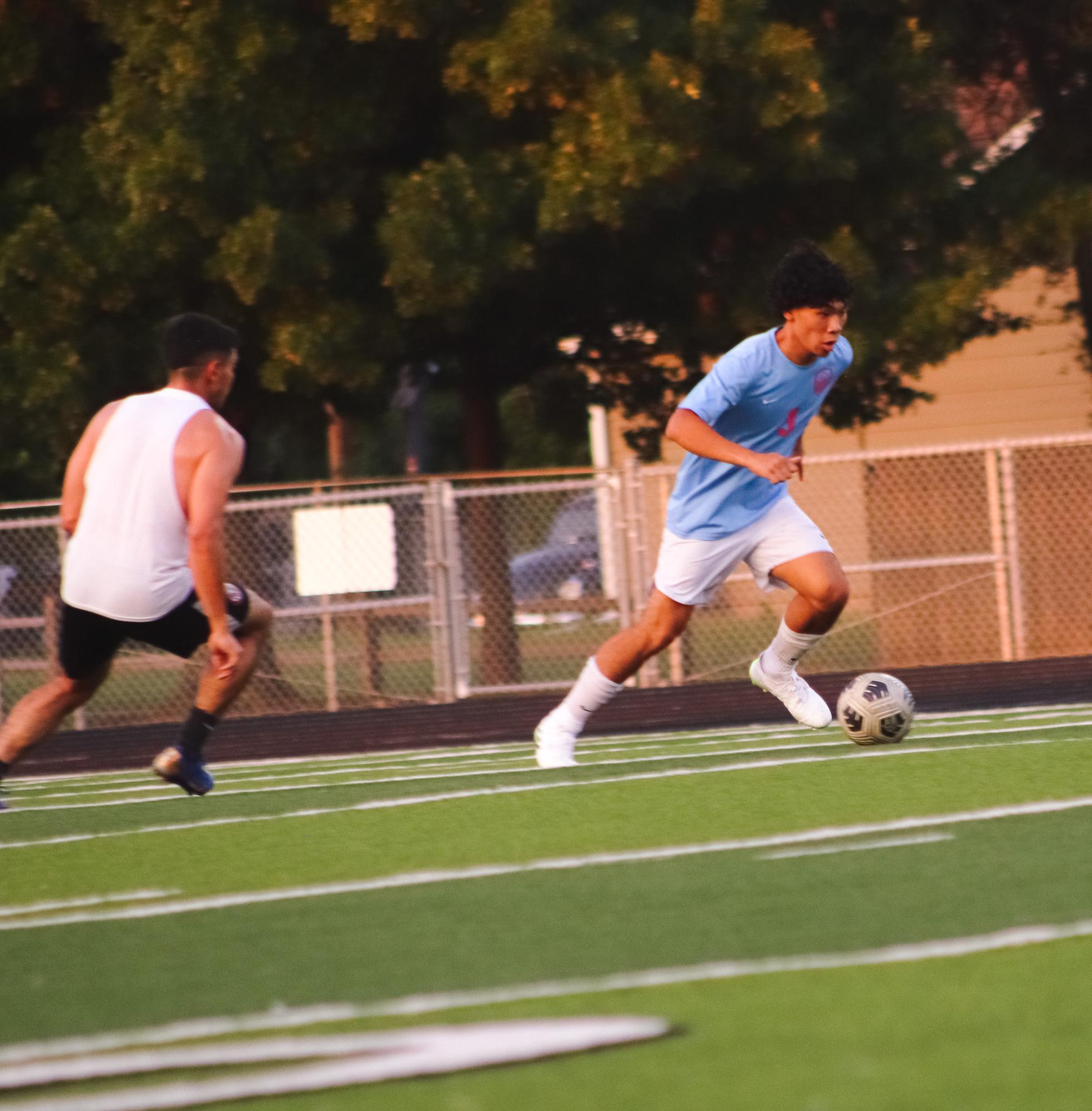 Boys soccer vs. Alumni (Photos by Ava Mbawuike)