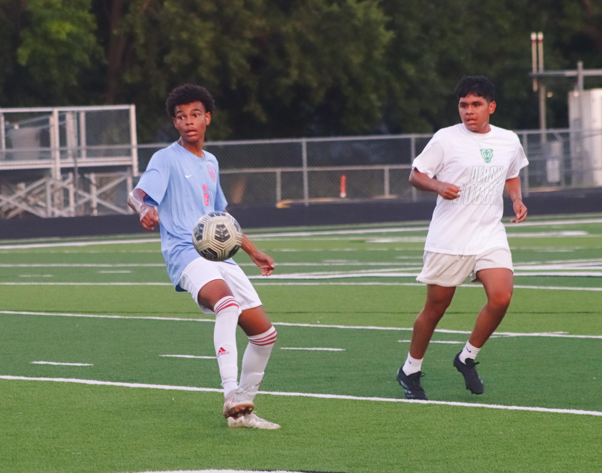 Boys soccer vs. Alumni (Photos by Ava Mbawuike)