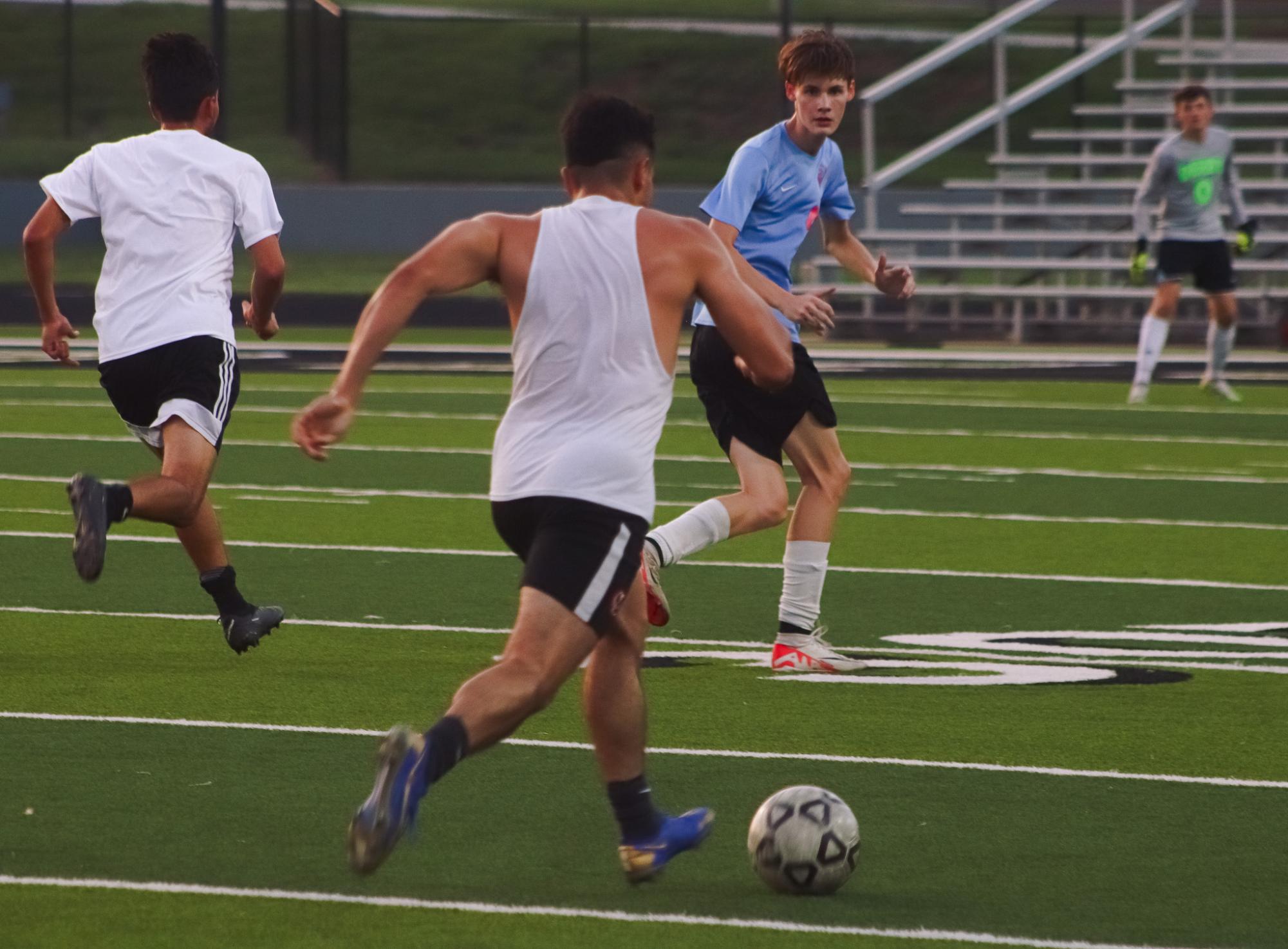 Boys soccer vs. Alumni (Photos by Ava Mbawuike)