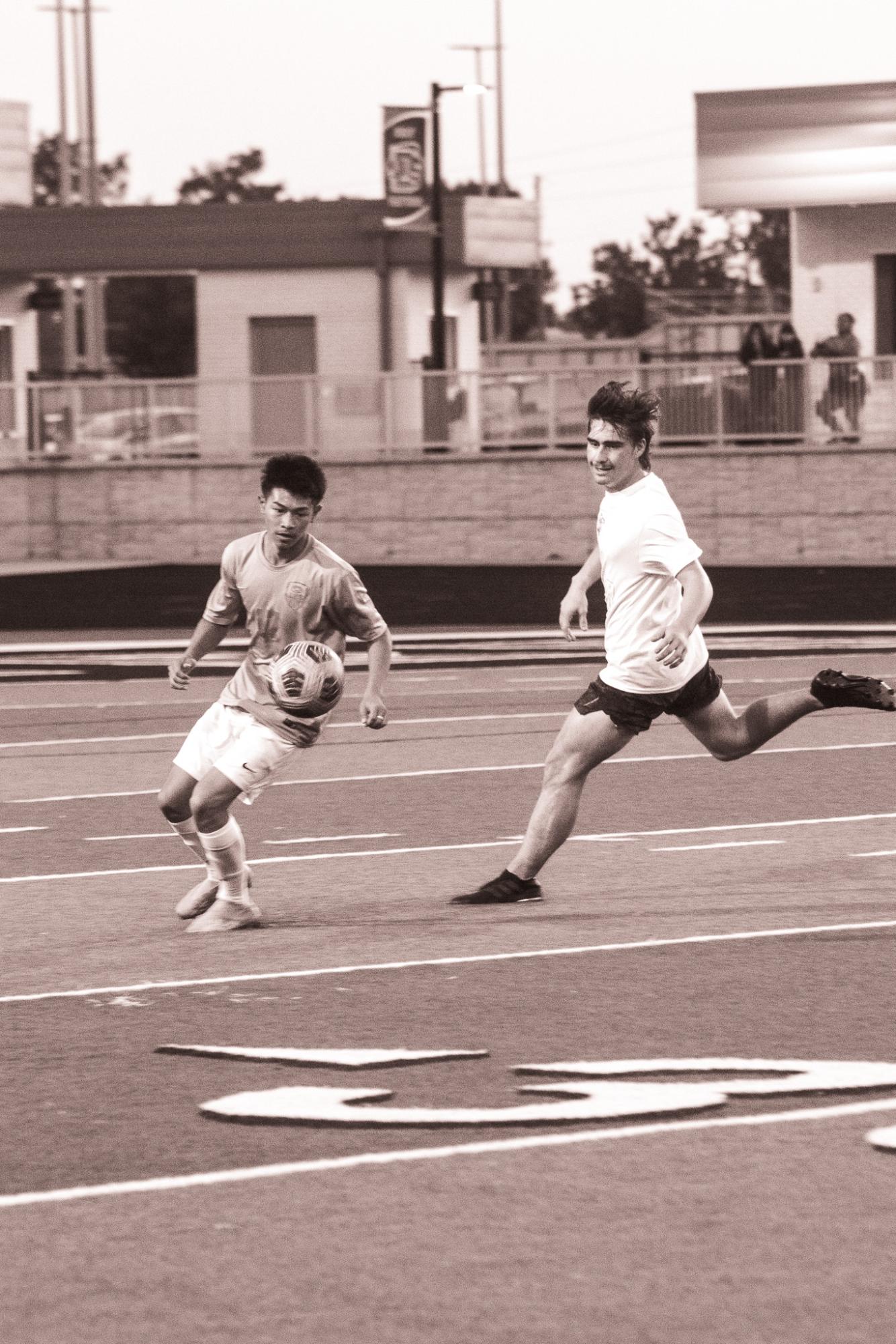 Boys soccer vs. Alumni (Photos by Ava Mbawuike)