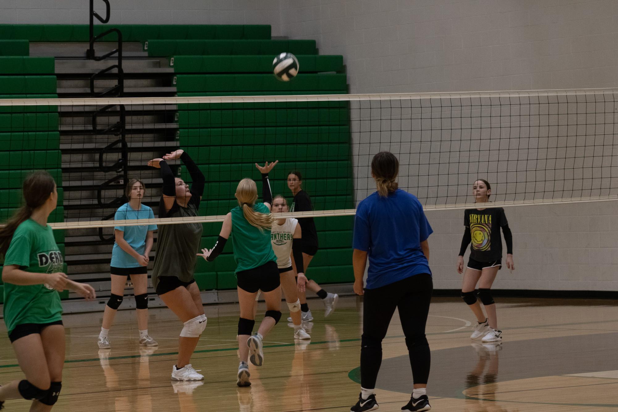 Volleyball and soccer practice (photos by Olivia Grosser)