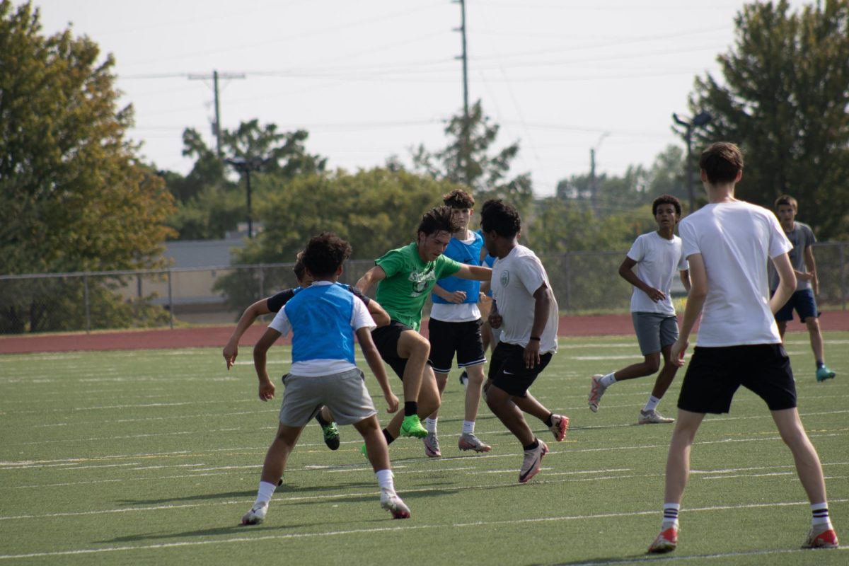 Student fights for soccer ball