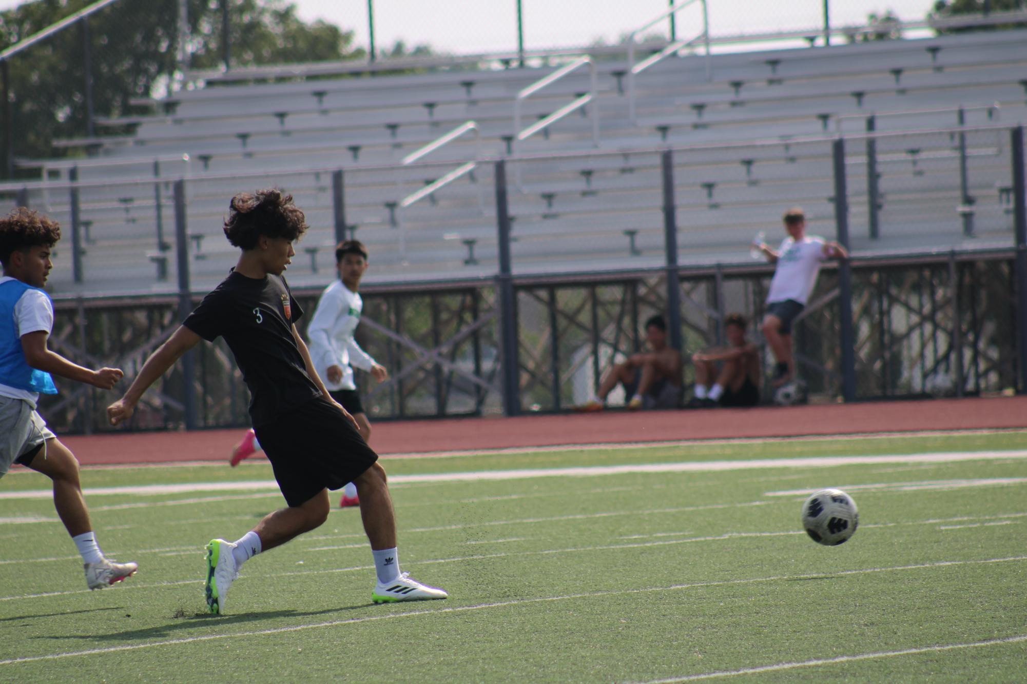 Volleyball and soccer practice (photos by Olivia Grosser)