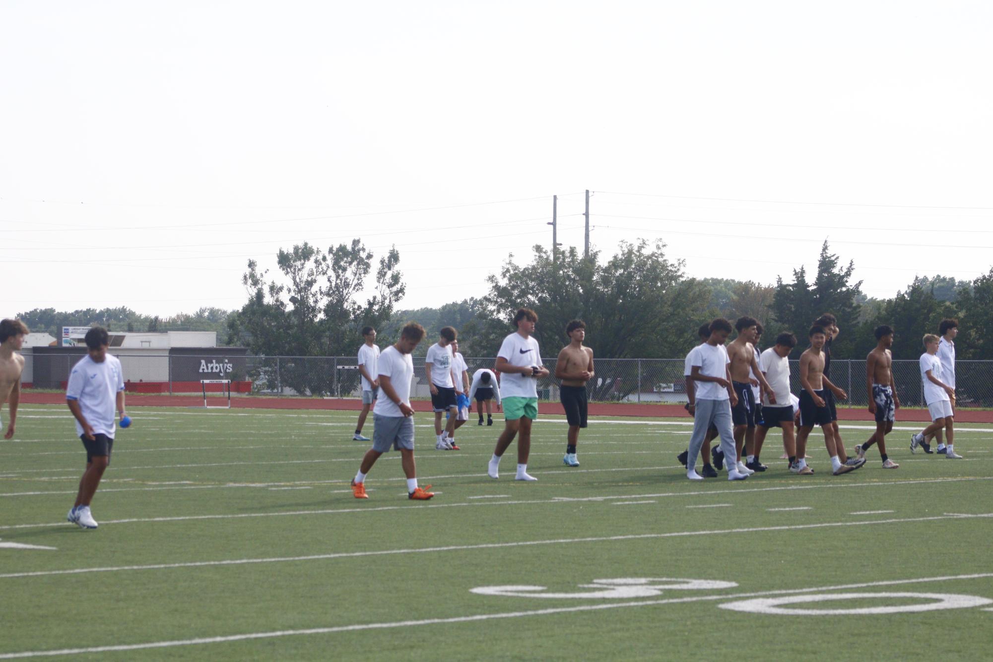 Soccer and Little Leagues Football practice (Photos by Stevie Hoppock)