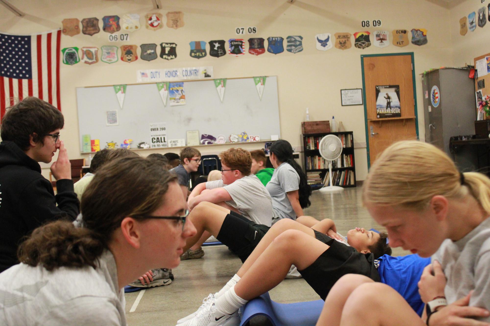 AFJROTC Physical Training (Photos by Bailey Sallman)