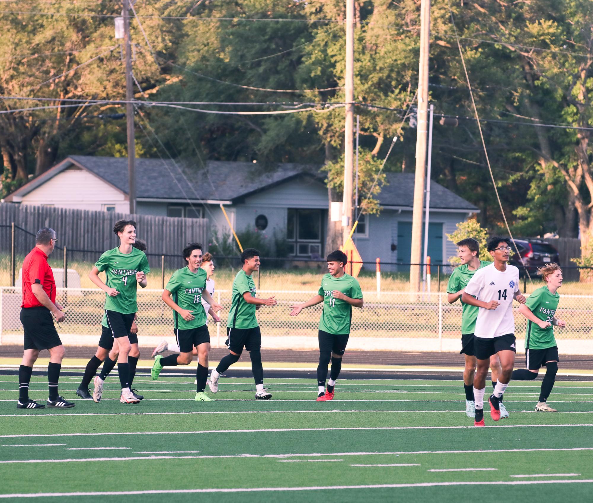 Boys varsity soccer vs. Goddard (Photos by Ava Mbawuike)