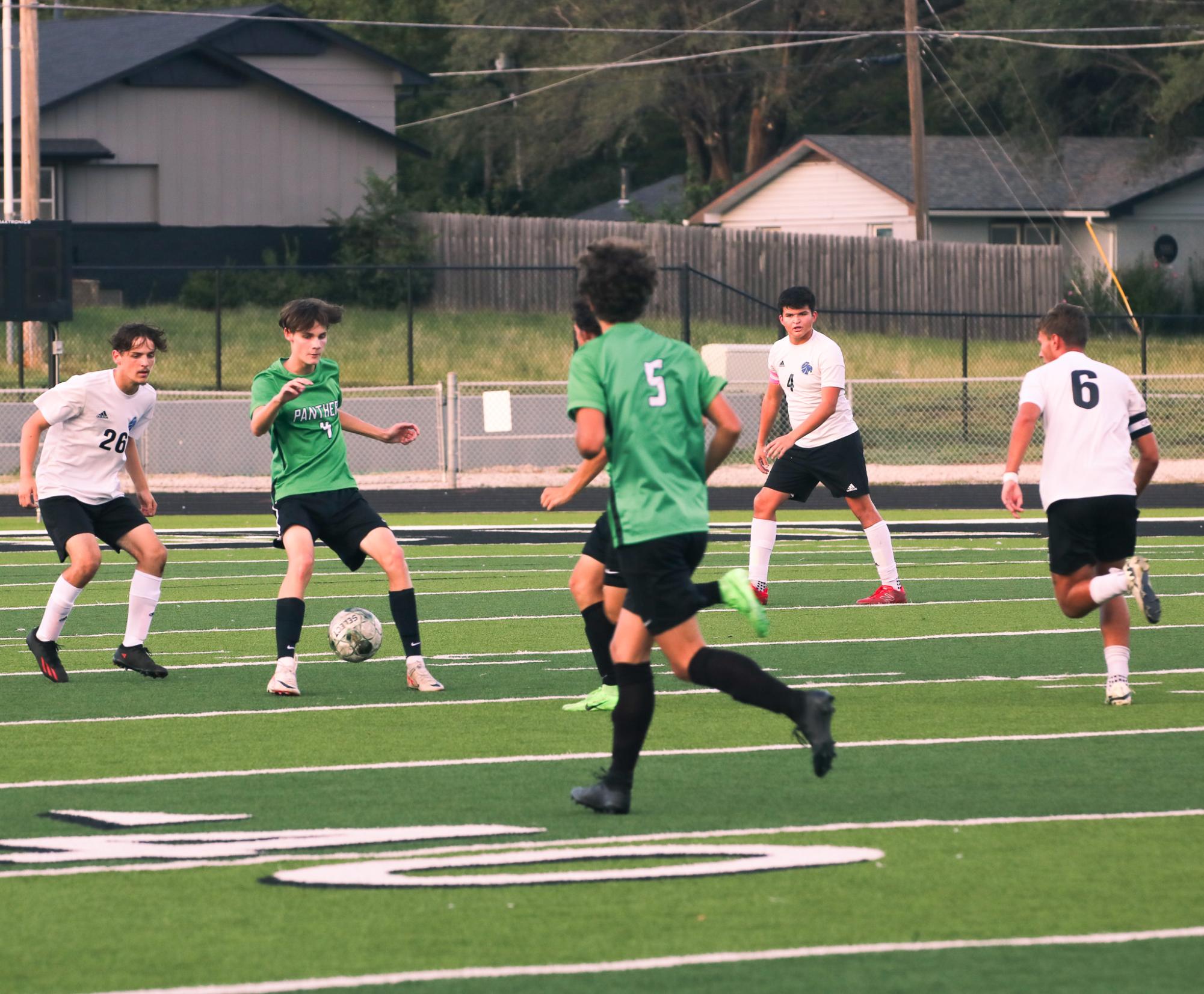 Boys varsity soccer vs. Goddard (Photos by Ava Mbawuike)