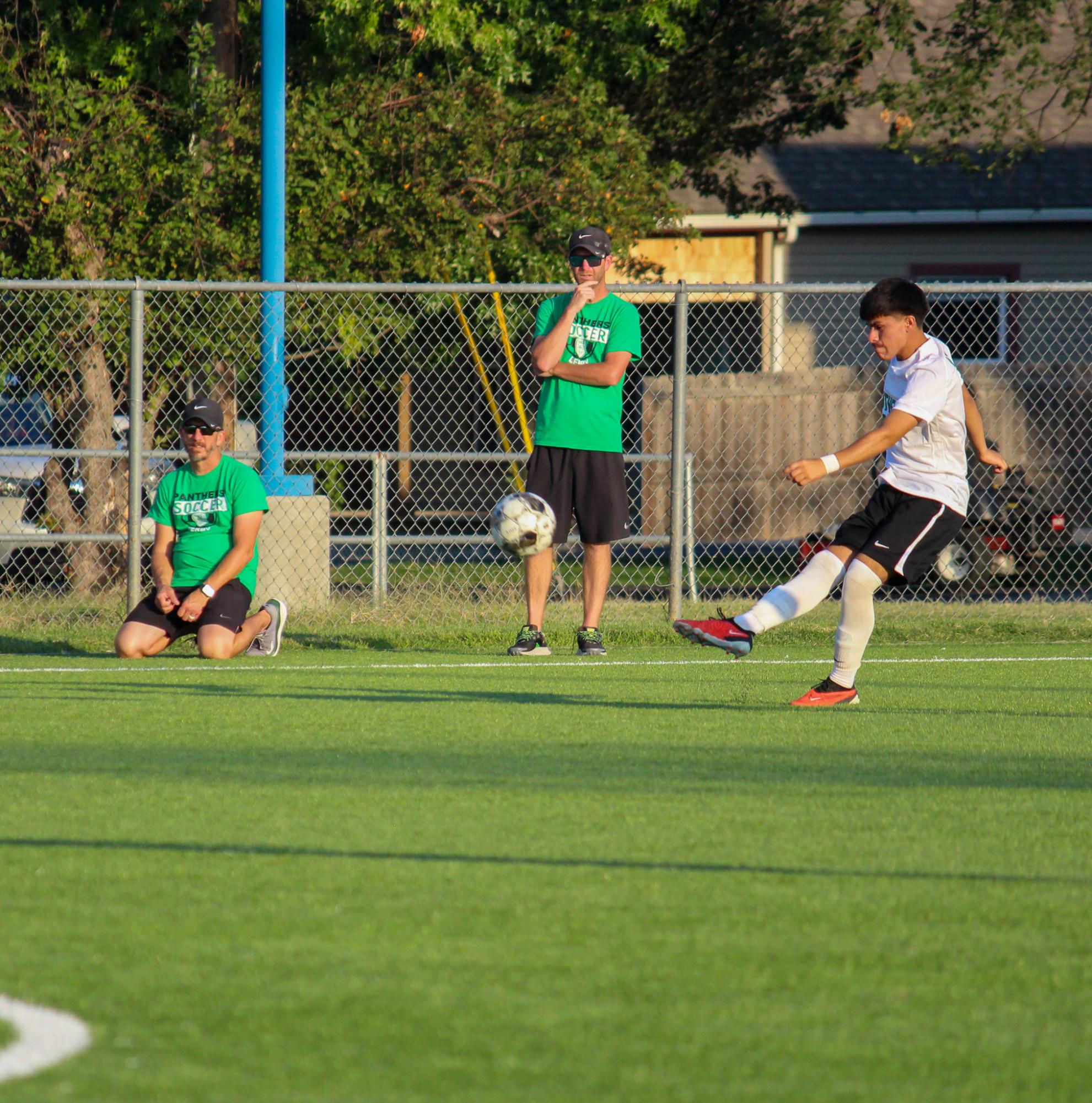 Boys Varsity soccer vs. Mazie High (Photos by Delainey Stephenson)