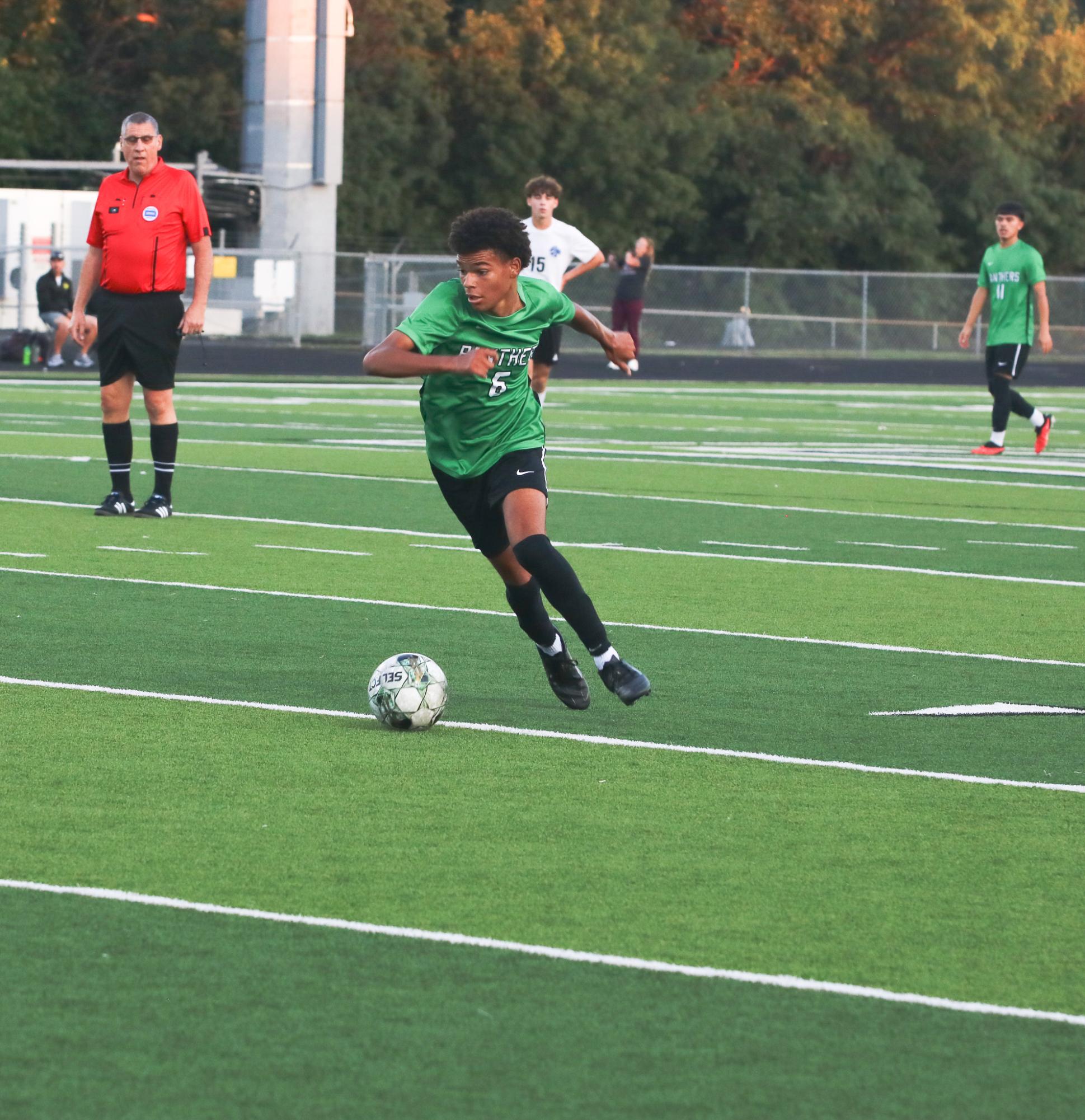 Boys varsity soccer vs. Goddard (Photos by Ava Mbawuike)