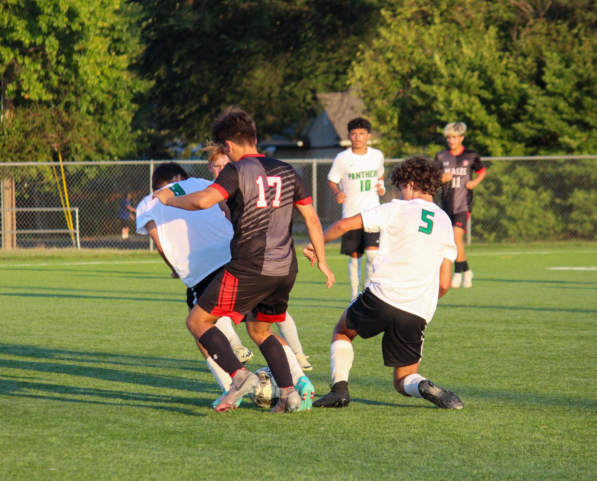 Boys Varsity soccer vs. Mazie High (Photos by Delainey Stephenson)