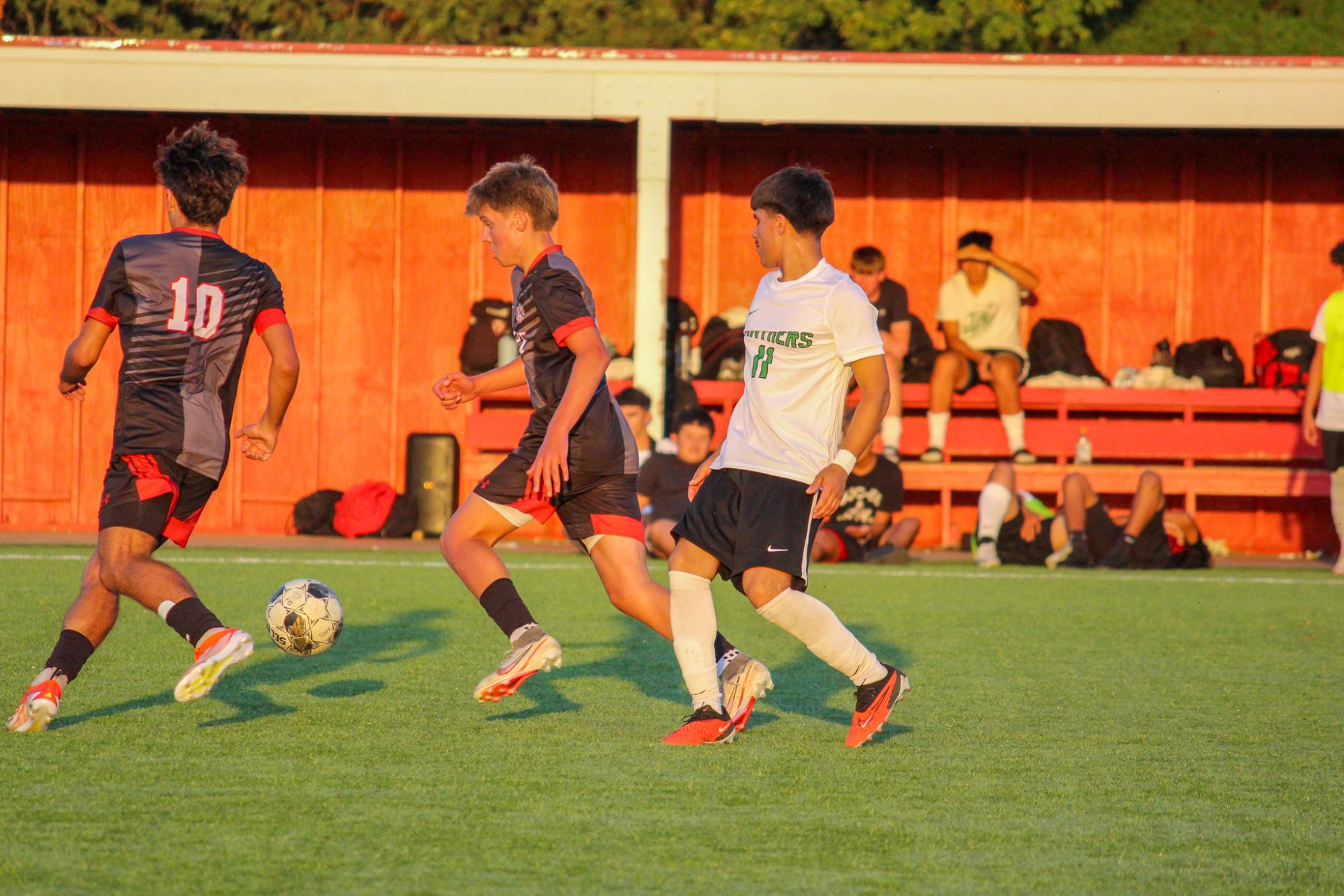 Boys Varsity soccer vs. Mazie High (Photos by Delainey Stephenson)