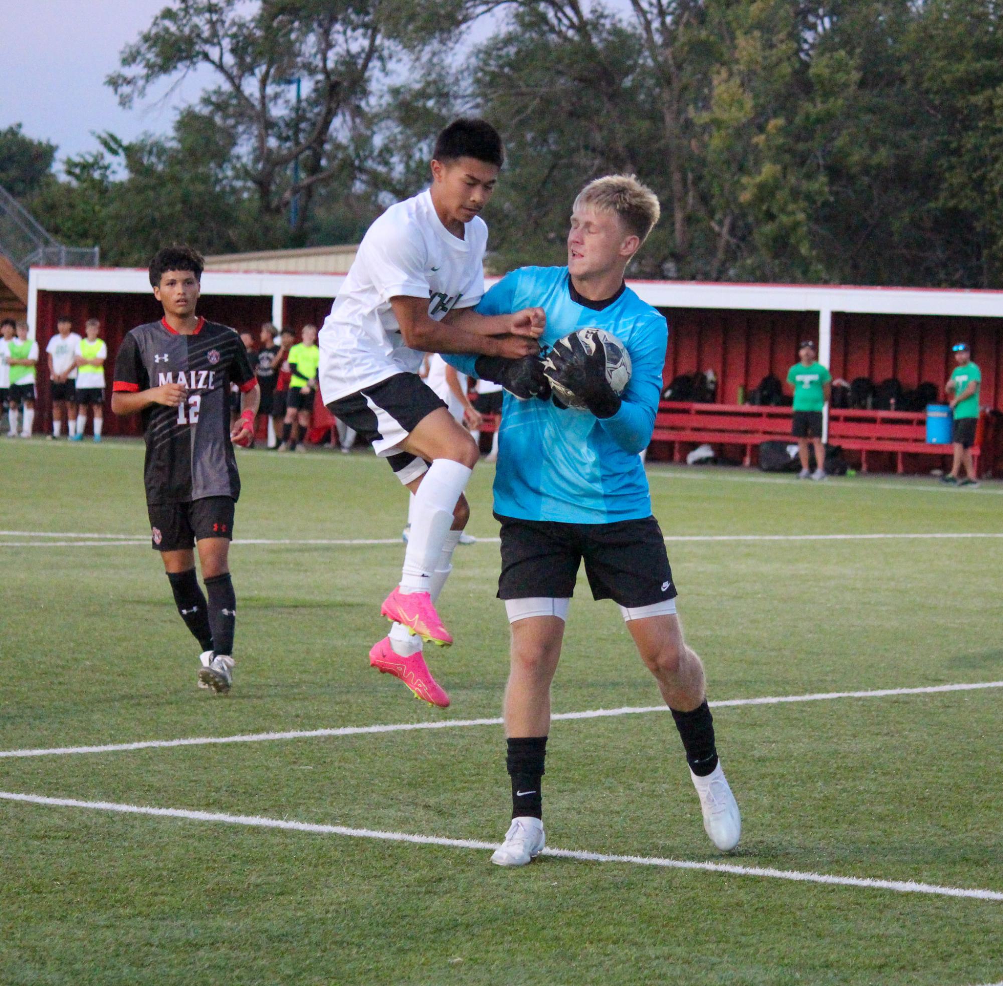 Boys Varsity soccer vs. Mazie High (Photos by Delainey Stephenson)