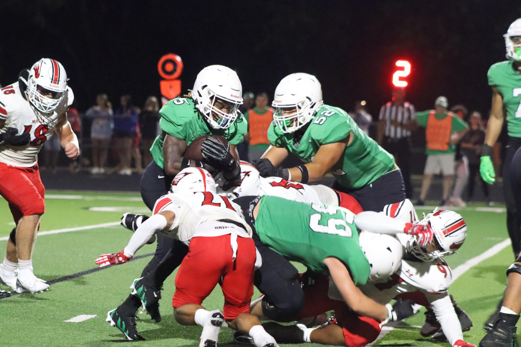 Football vs. Maize (Photos by Ella Davidson)