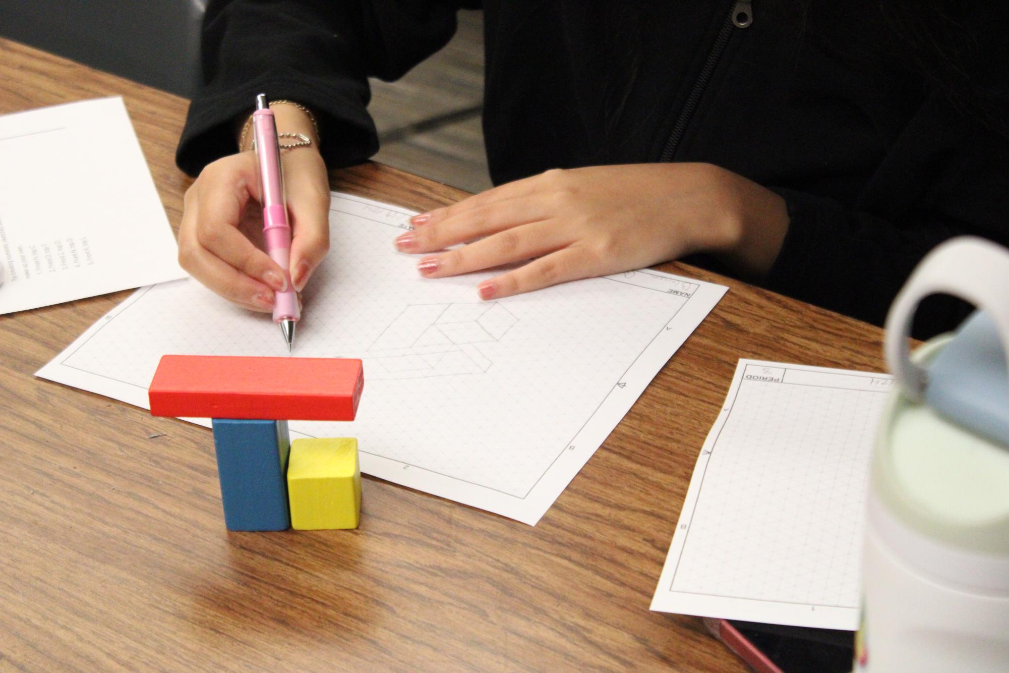 Engineering class sketches (Photos by Stevie Hoppock)